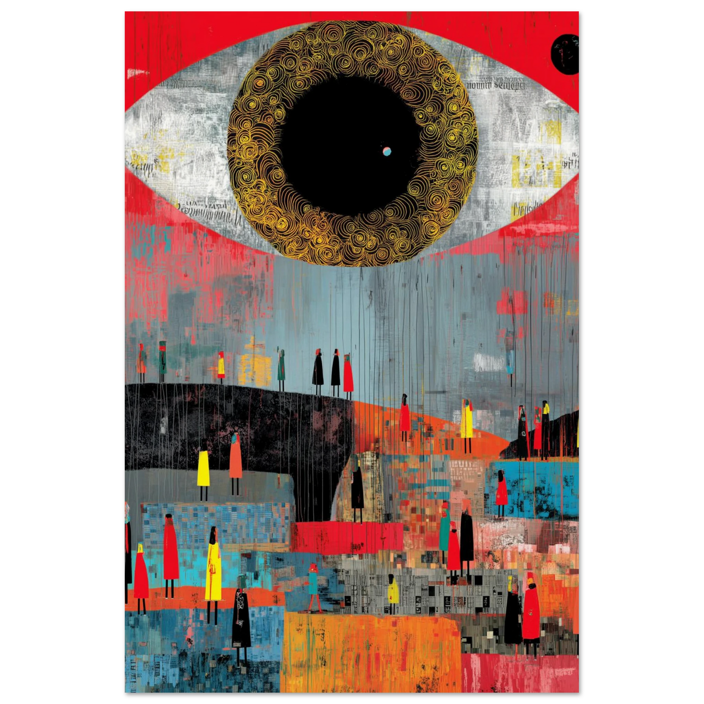 L'Œil qui Gouverne — affiche d'art — vue 3 — art mural STNCL