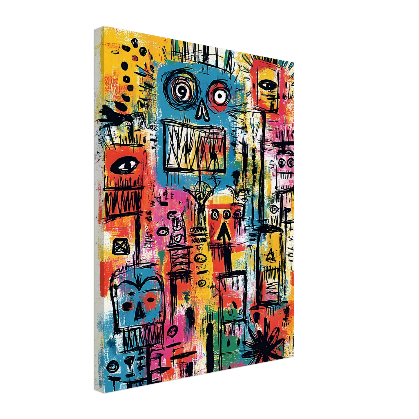 Totem des Esprits — tableau sur toile — vue 5 — art mural STNCL