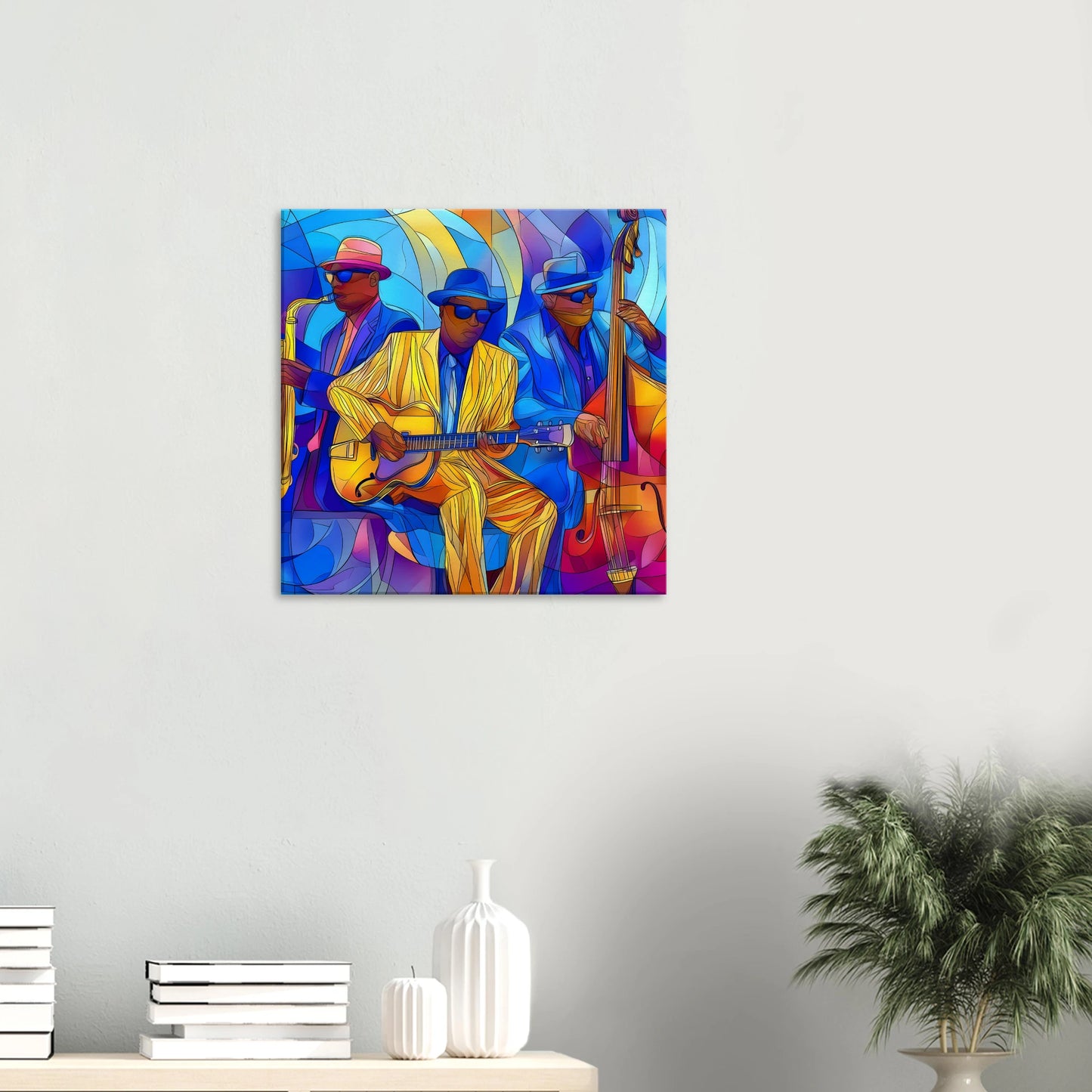 Trio de Jazz — tableau sur toile — vue 5 — art mural STNCL
