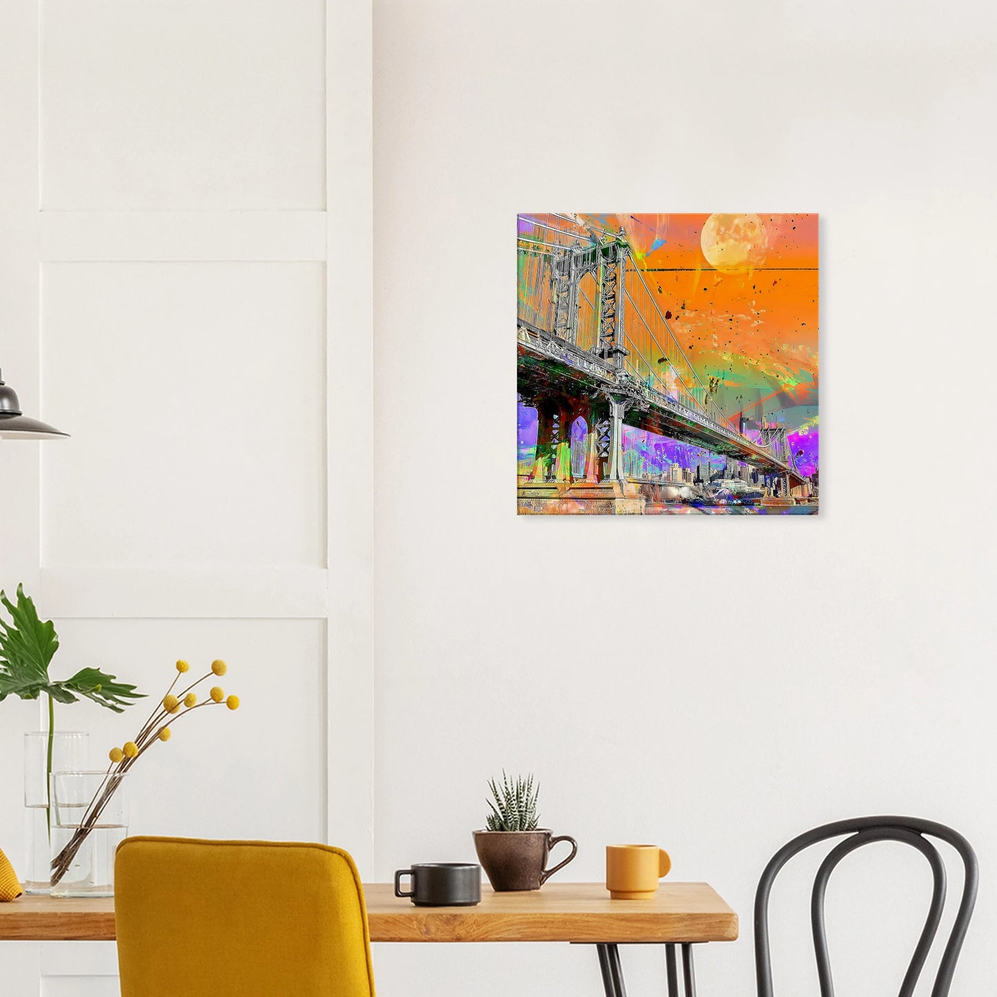Pont sous la Lune — tableau sur toile — vue 7 — art mural STNCL
