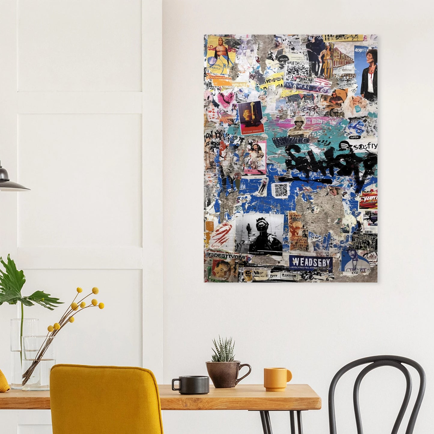 Le Mur Affiché — tableau aluminium — vue 8 — art mural STNCL