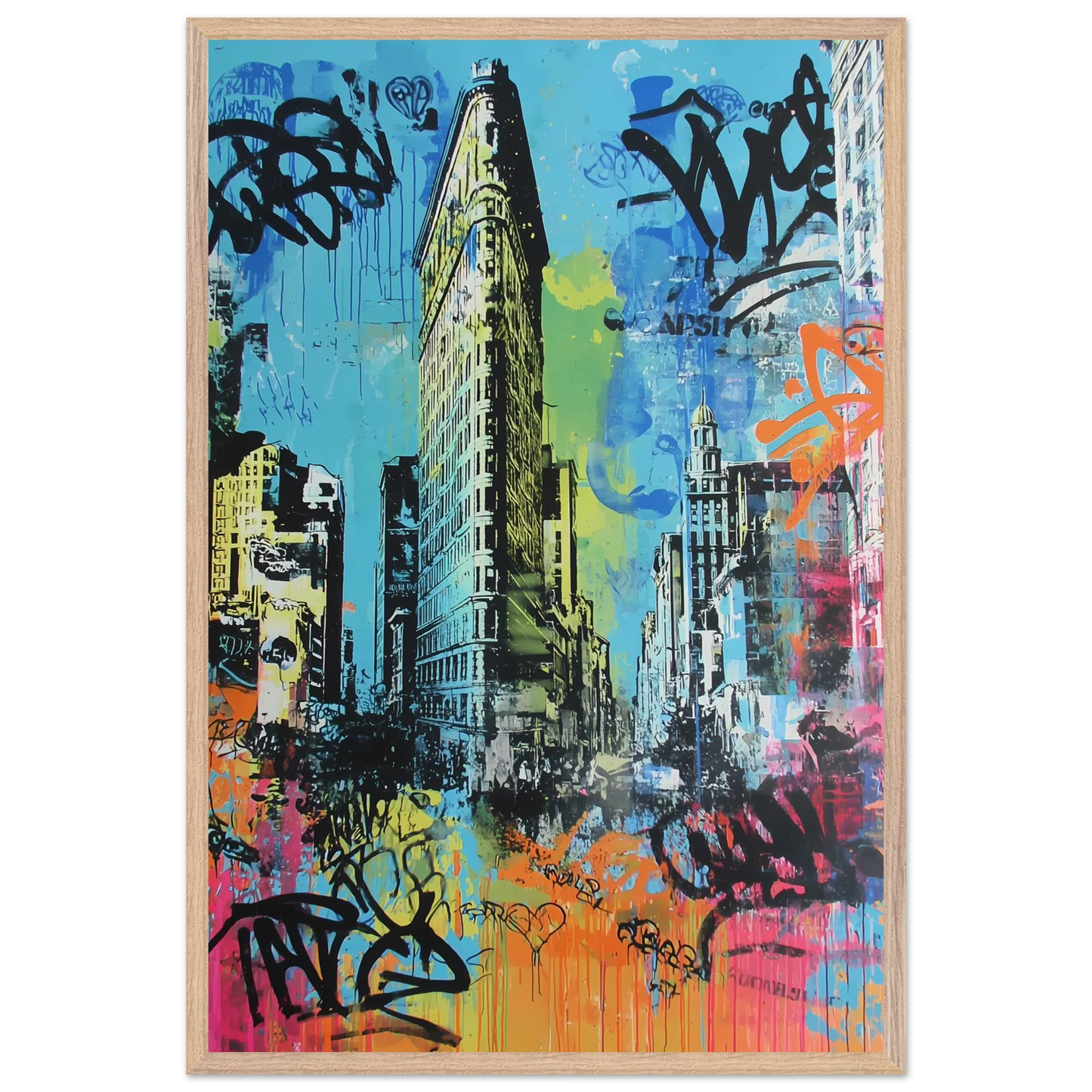 Proue de Manhattan — tableau encadré bois — vue 14 — art mural STNCL