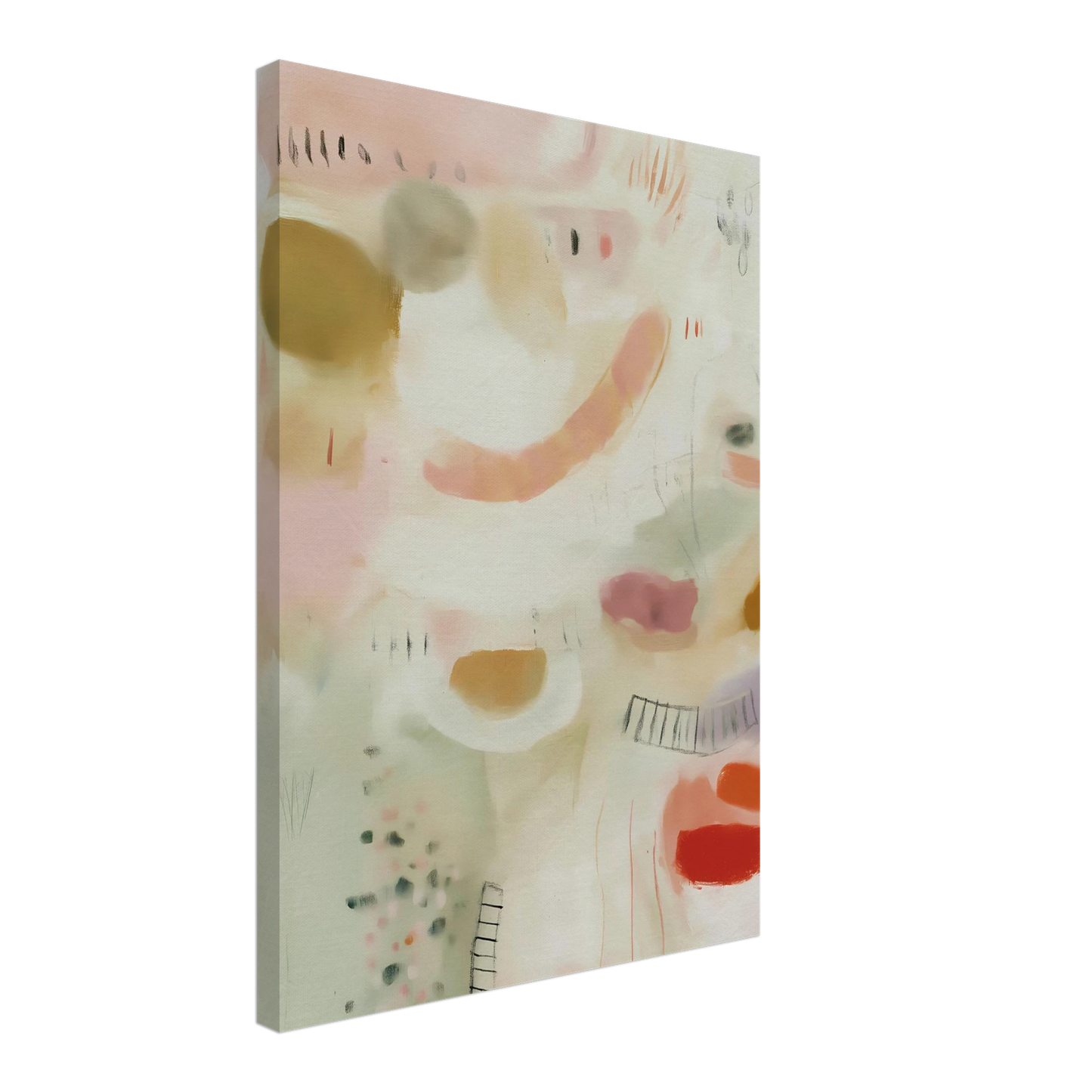 Murmures Pastel — tableau sur toile — vue 3 — art mural STNCL