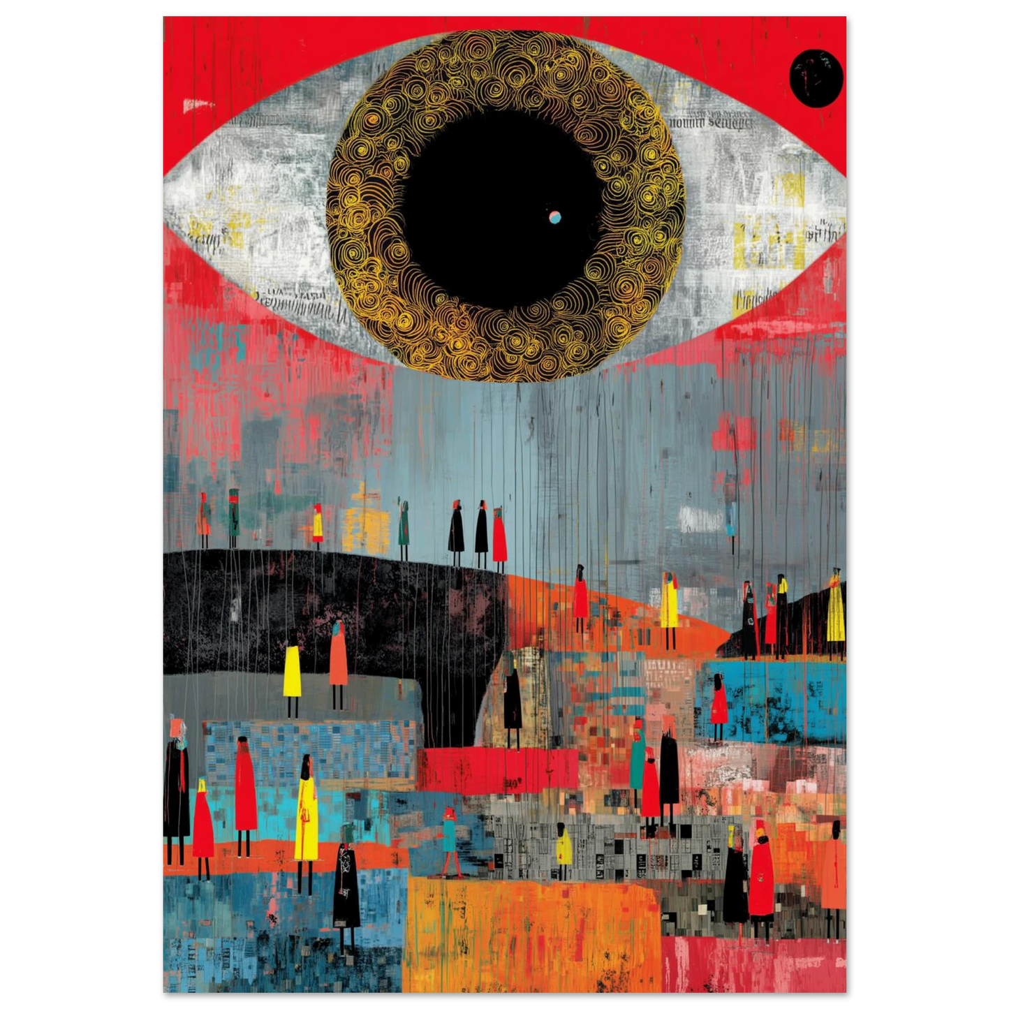 L'Œil qui Gouverne — affiche d'art — art mural STNCL