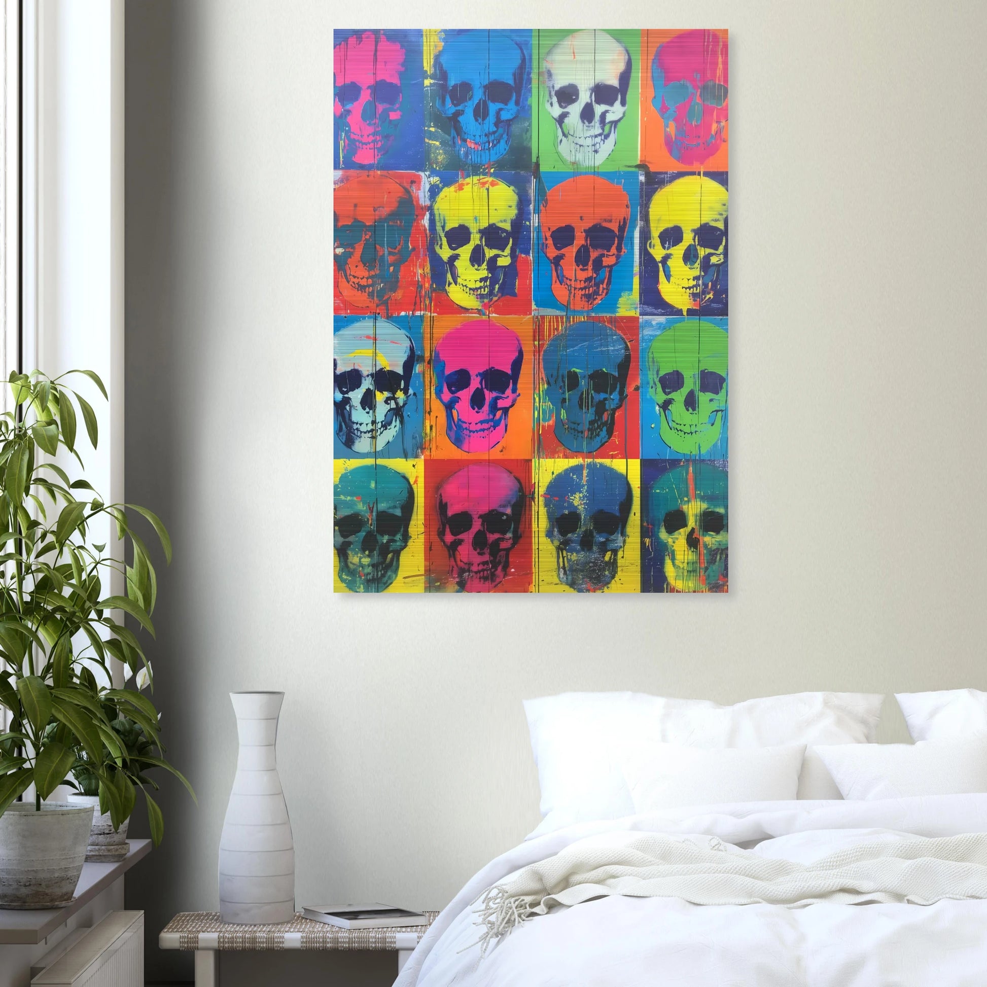 Crânes en Série — tableau aluminium — vue 7 — art mural STNCL