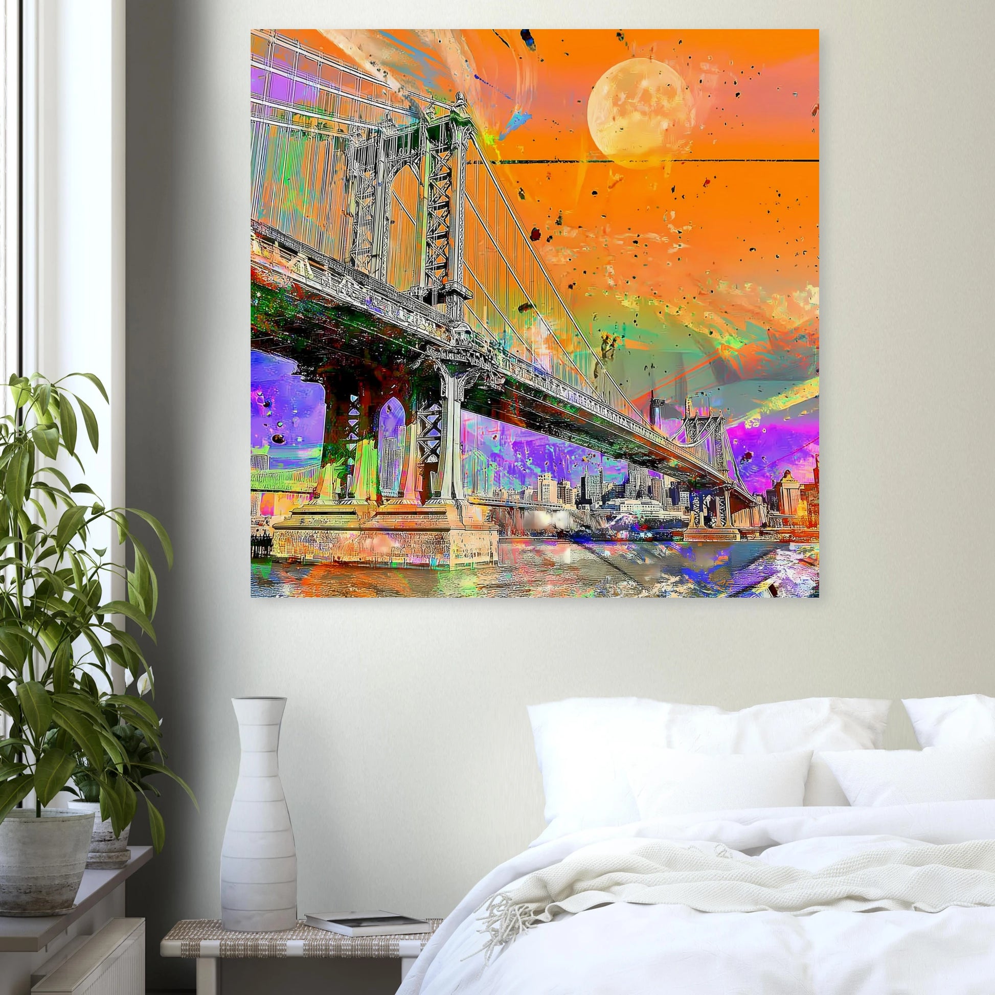 Pont sous la Lune — affiche d'art — vue 7 — art mural STNCL