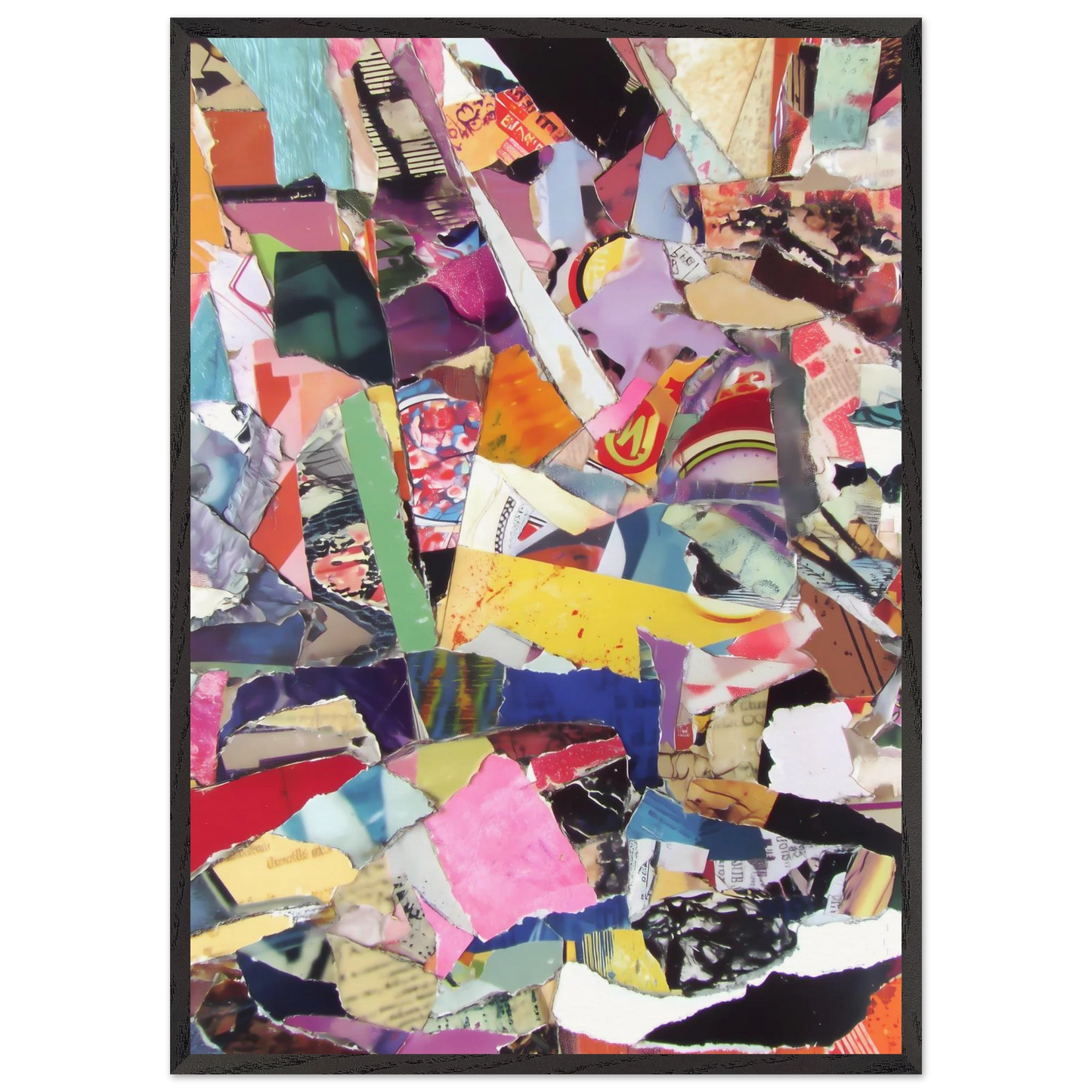 Fragments d'une Ville — tableau encadre bois — art mural STNCL