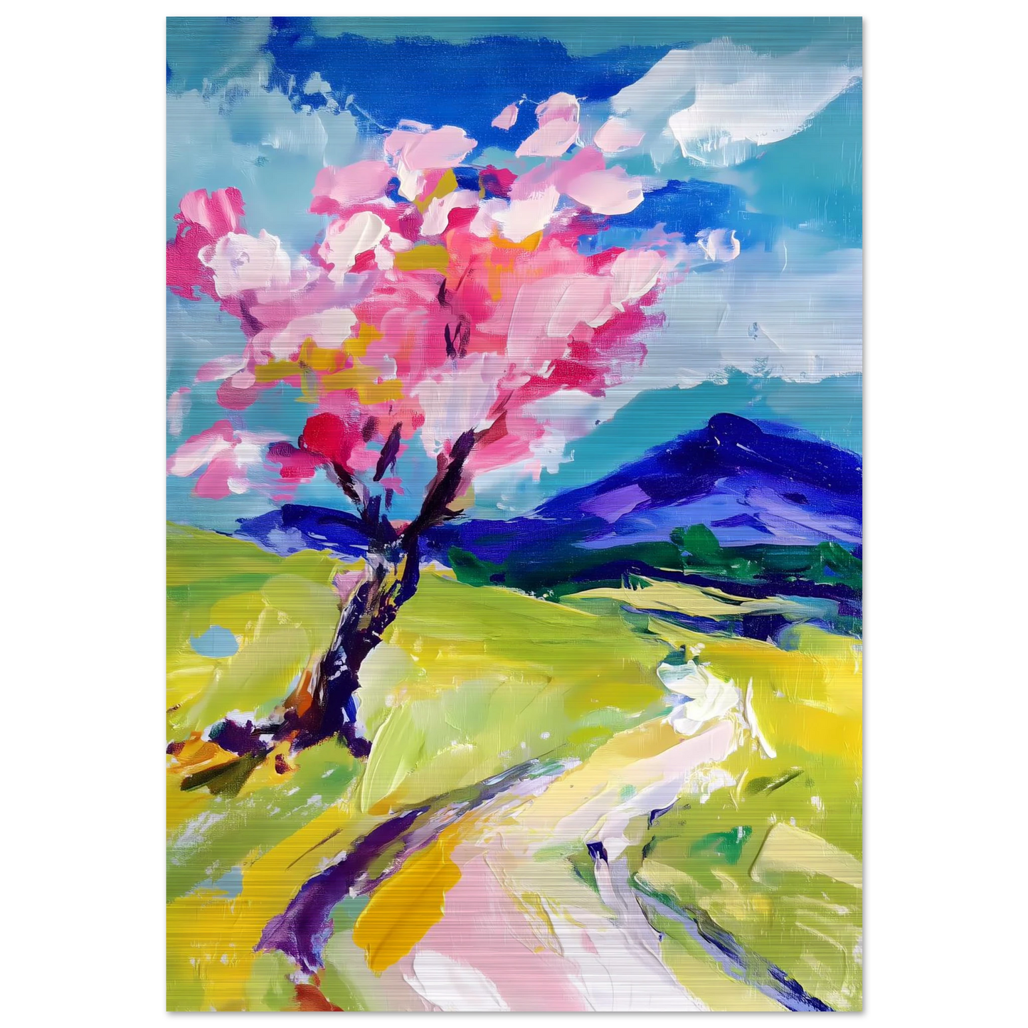 L'Arbre en Fleurs — tableau aluminium — art mural STNCL