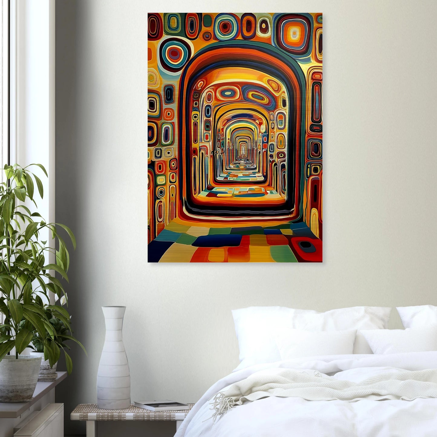 Enfilade Sans Fin — tableau aluminium — vue 7 — art mural STNCL