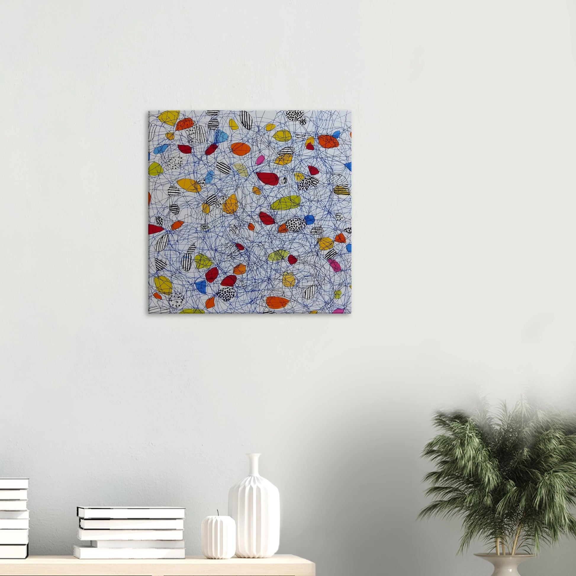 Pelote et Galets — tableau sur toile — vue 5 — art mural STNCL