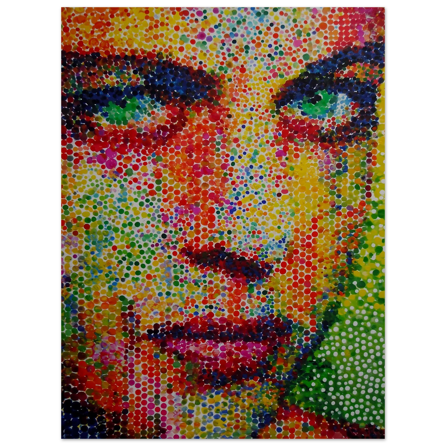 Le Visage en Points — affiche d'art — vue 3 — art mural STNCL