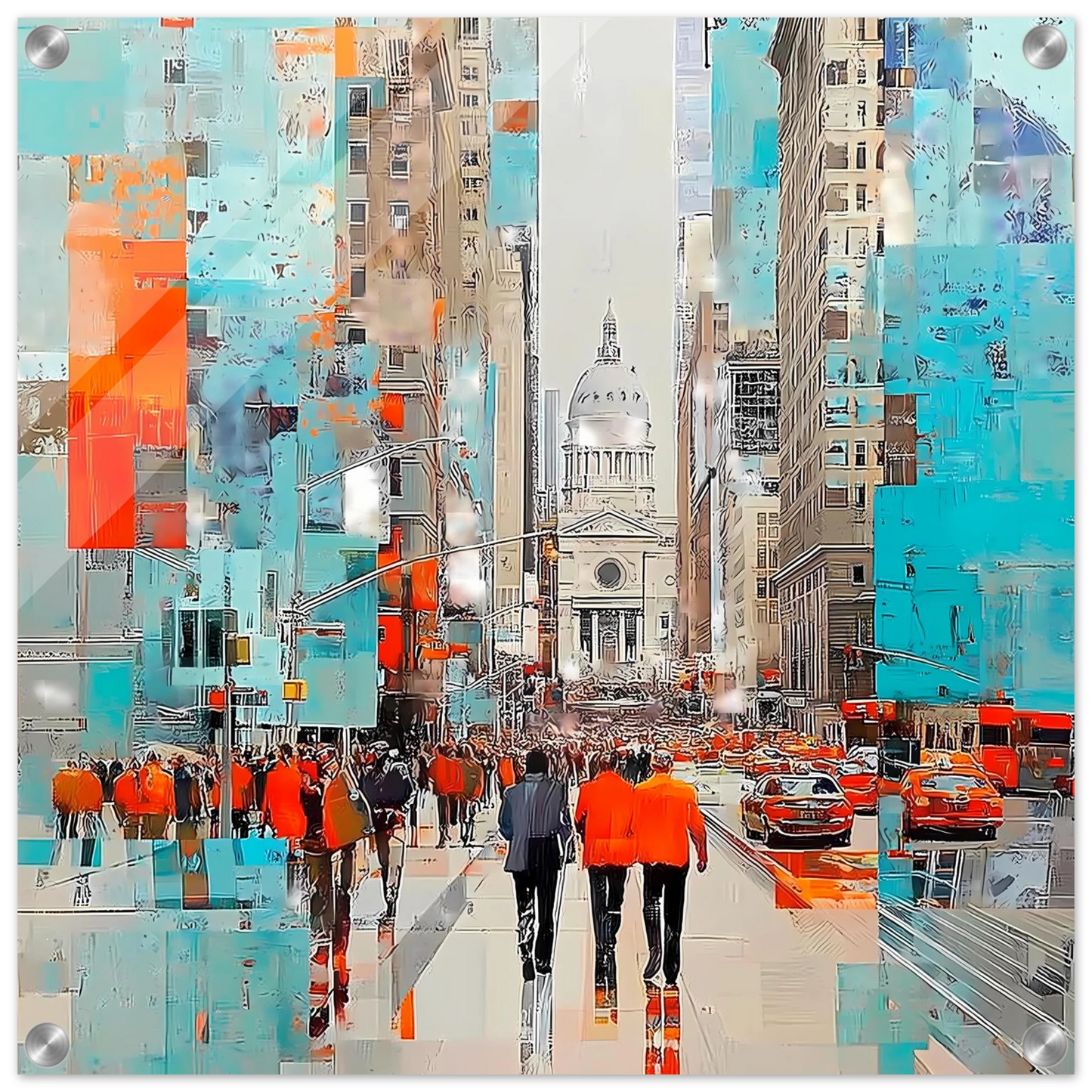 Avenue Cathédrale — tableau plexiglas — vue 2 — art mural STNCL