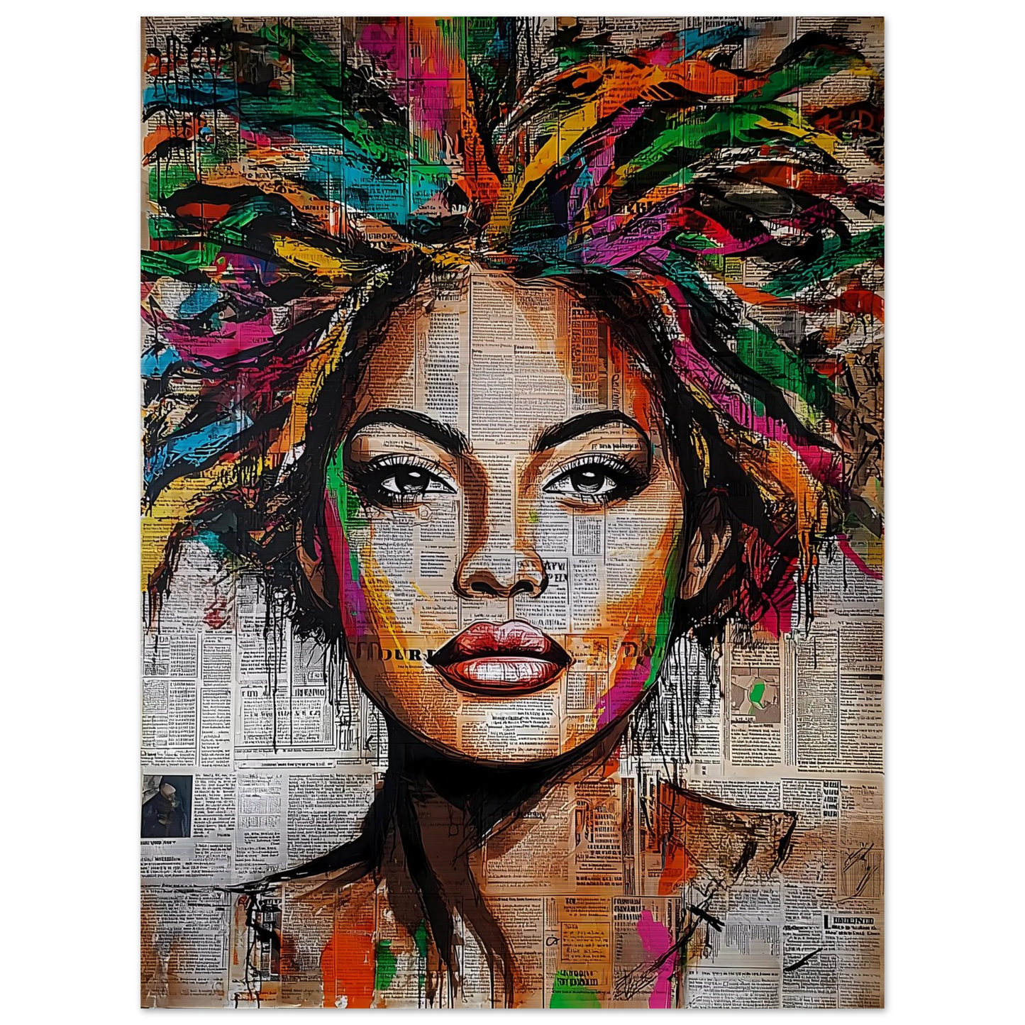 Tête d'Affiche — tableau aluminium — vue 2 — art mural STNCL