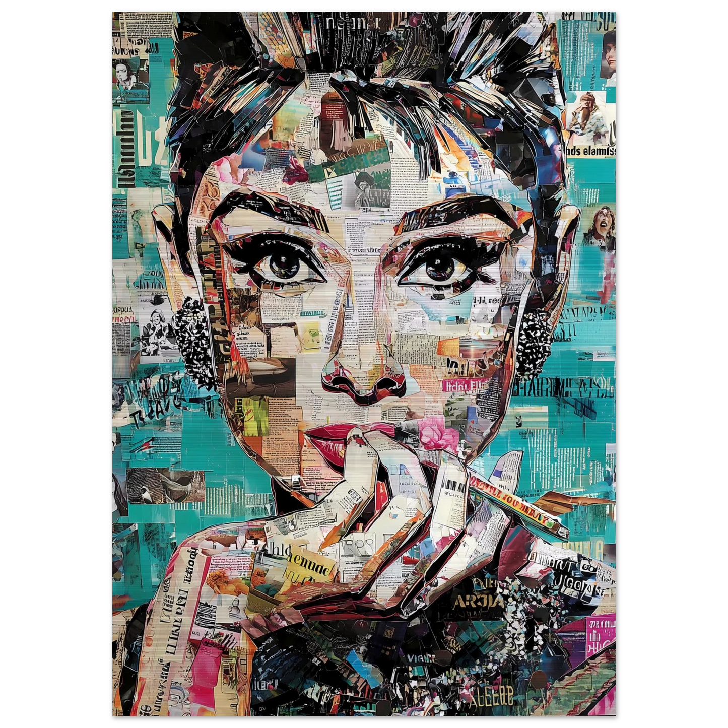 Regard de Papier — tableau aluminium — vue 4 — art mural STNCL