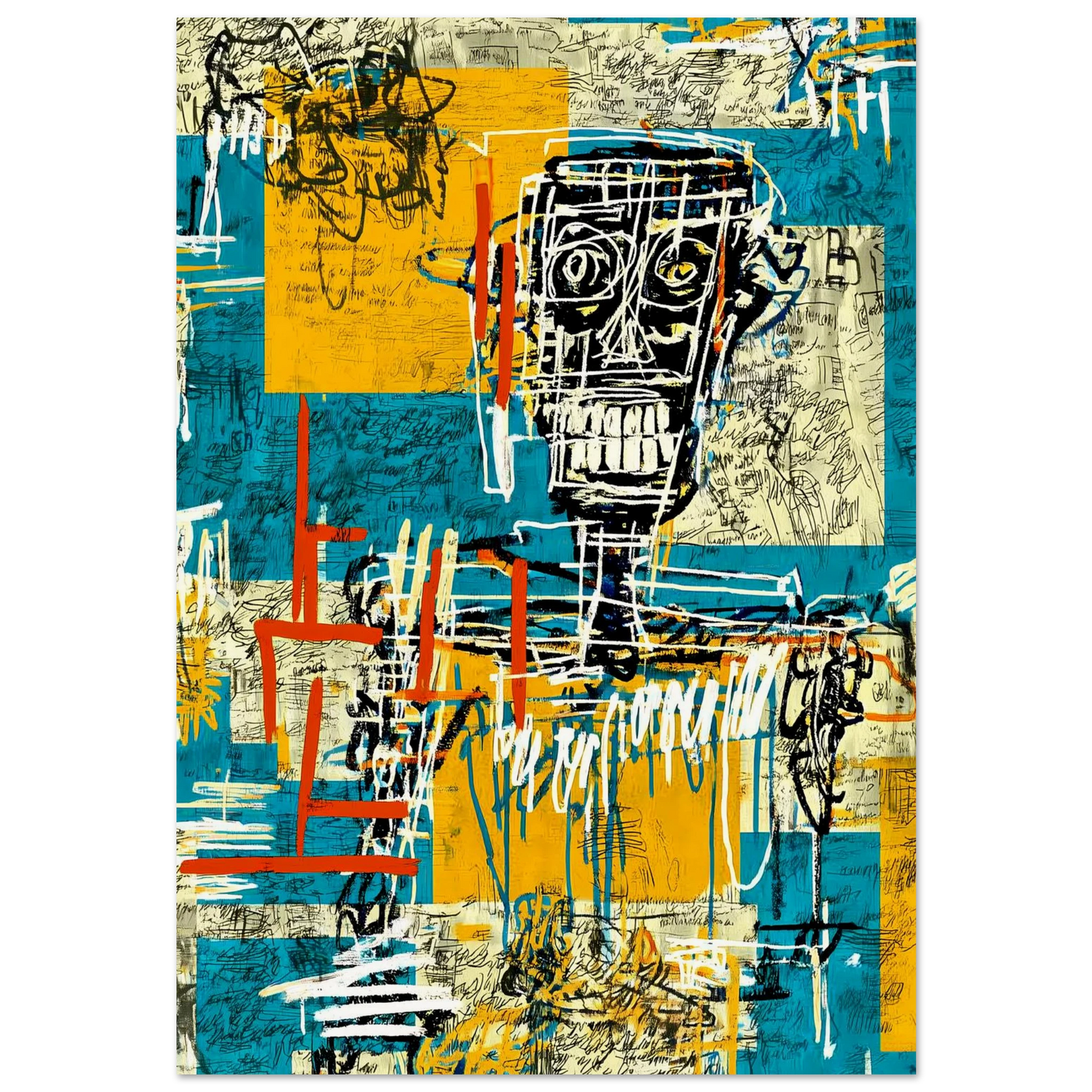 Visage Griffé — affiche d'art — art mural STNCL