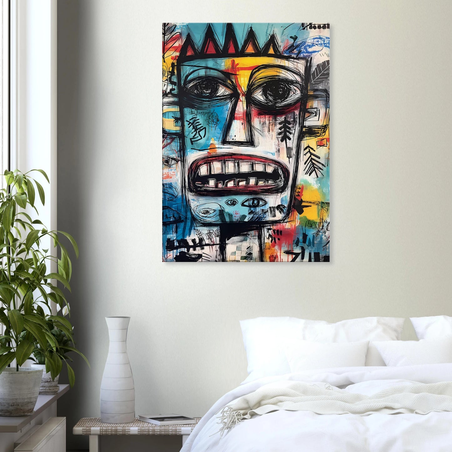 Roi Primitif — tableau sur toile — vue 7 — art mural STNCL