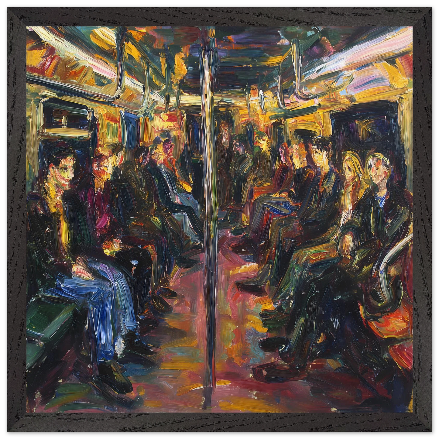 Rame du Soir — tableau encadré bois — vue 6 — art mural STNCL