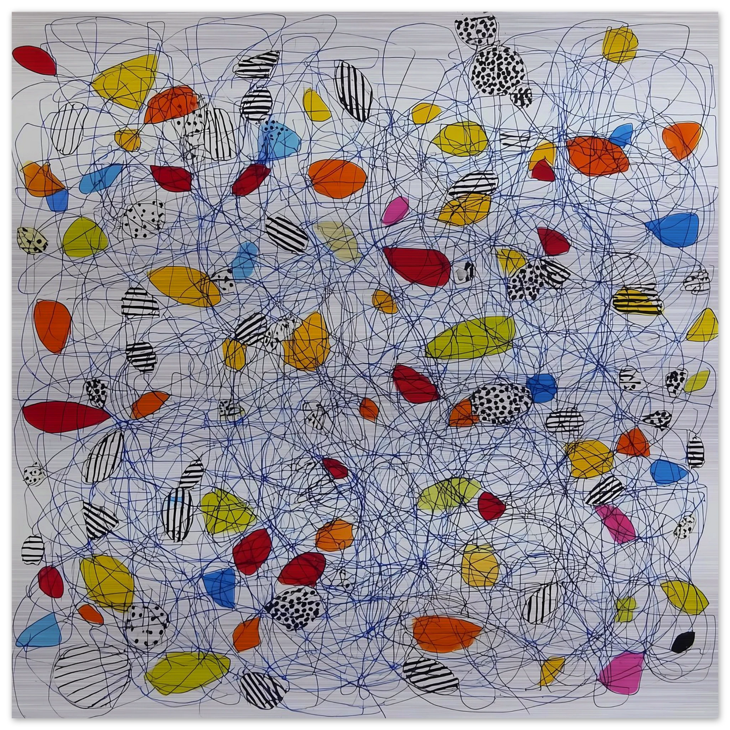 Pelote et Galets — tableau aluminium — art mural STNCL