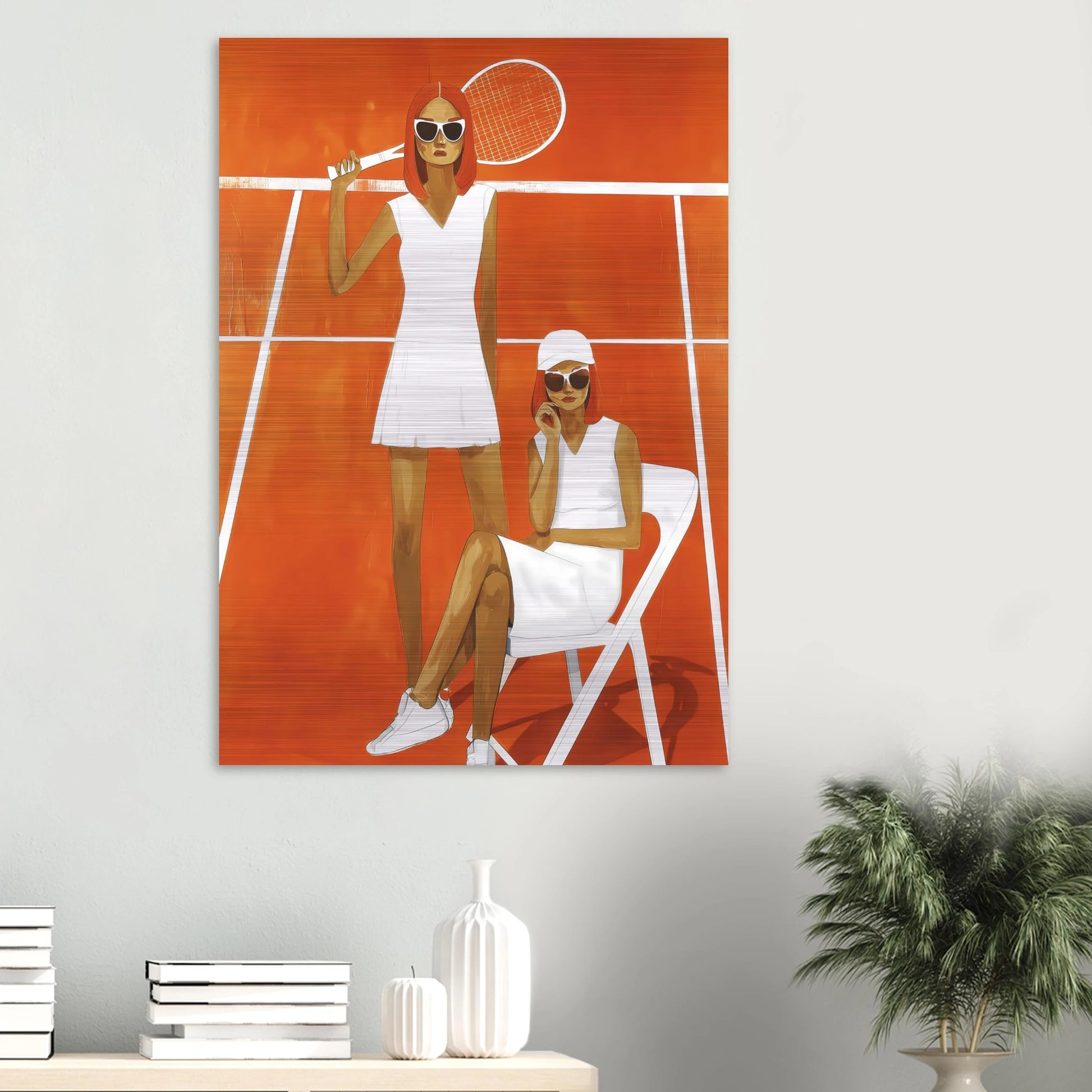 Deux Sets — tableau aluminium — vue 6 — art mural STNCL