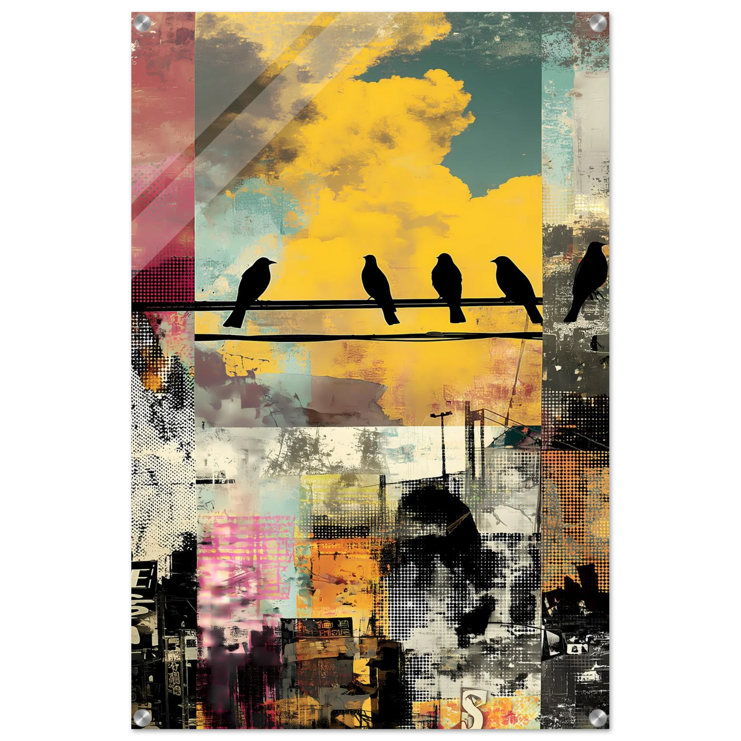 Perchoir Urbain — tableau plexiglas — vue 5 — art mural STNCL