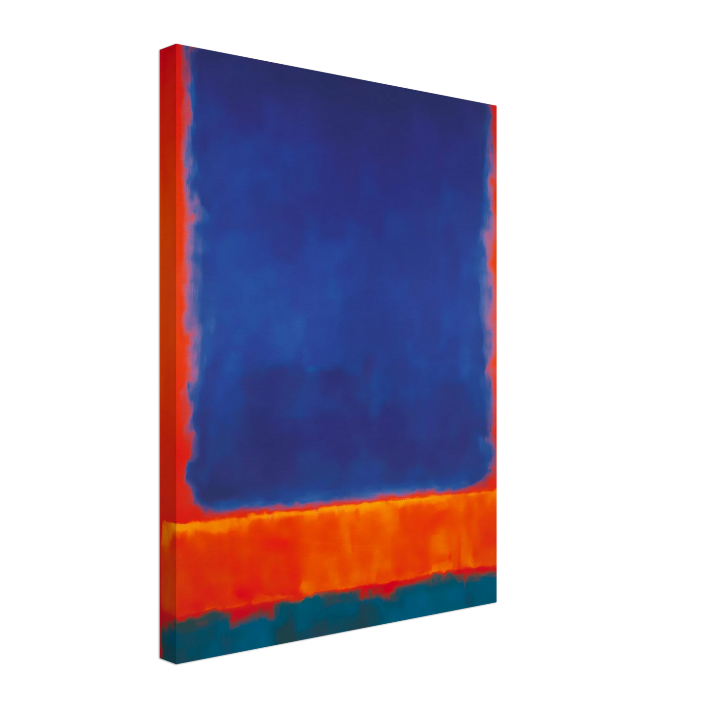 Bleu en Apesanteur — tableau sur toile — vue 5 — art mural STNCL