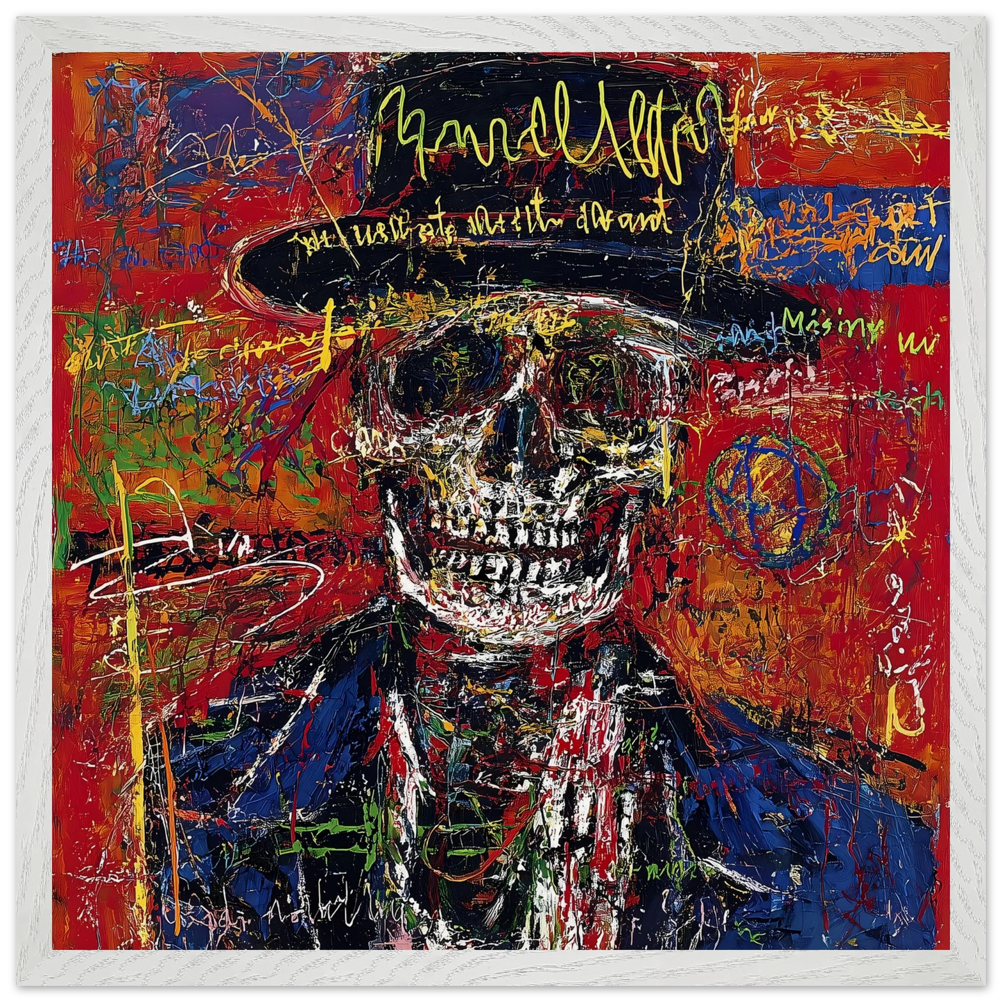 Dandy Macabre — tableau encadré bois — vue 12 — art mural STNCL