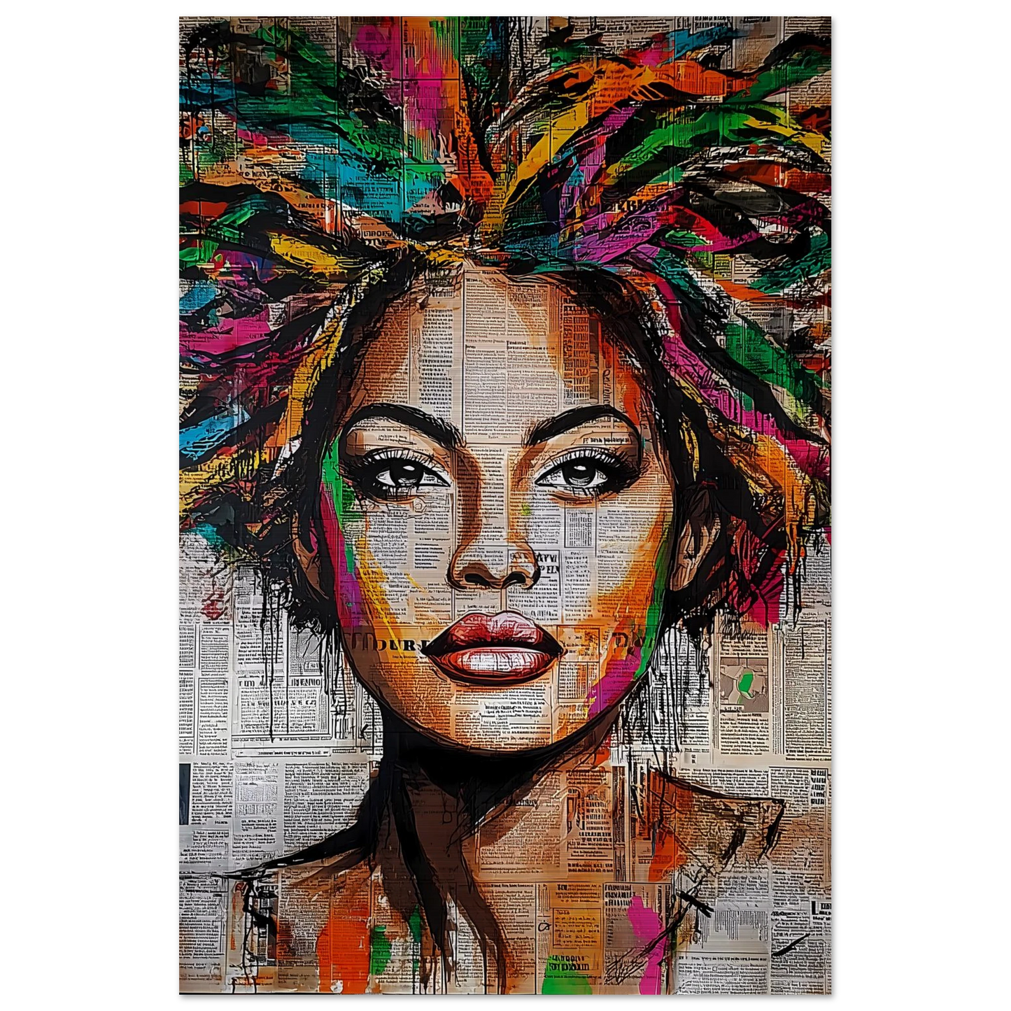 Tête d'Affiche — tableau aluminium — vue 3 — art mural STNCL