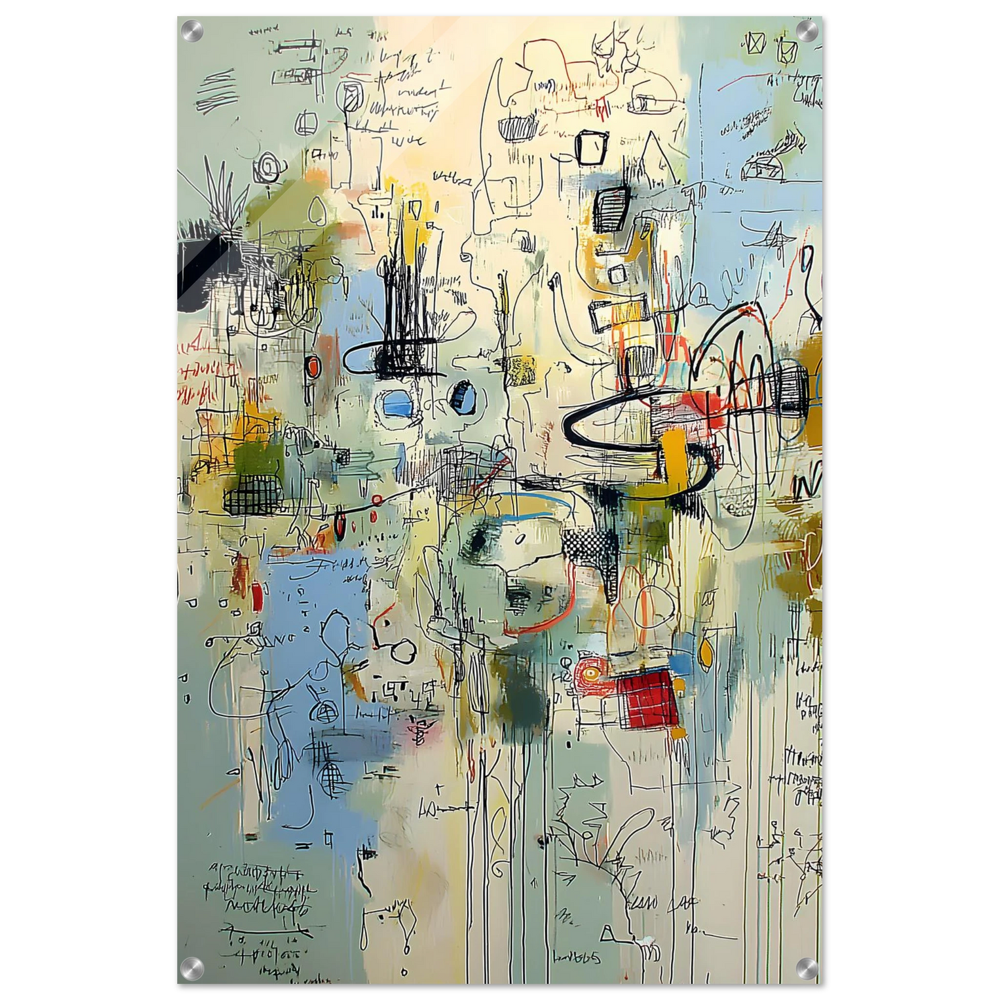 Écriture du Vent — tableau plexiglas — vue 5 — art mural STNCL