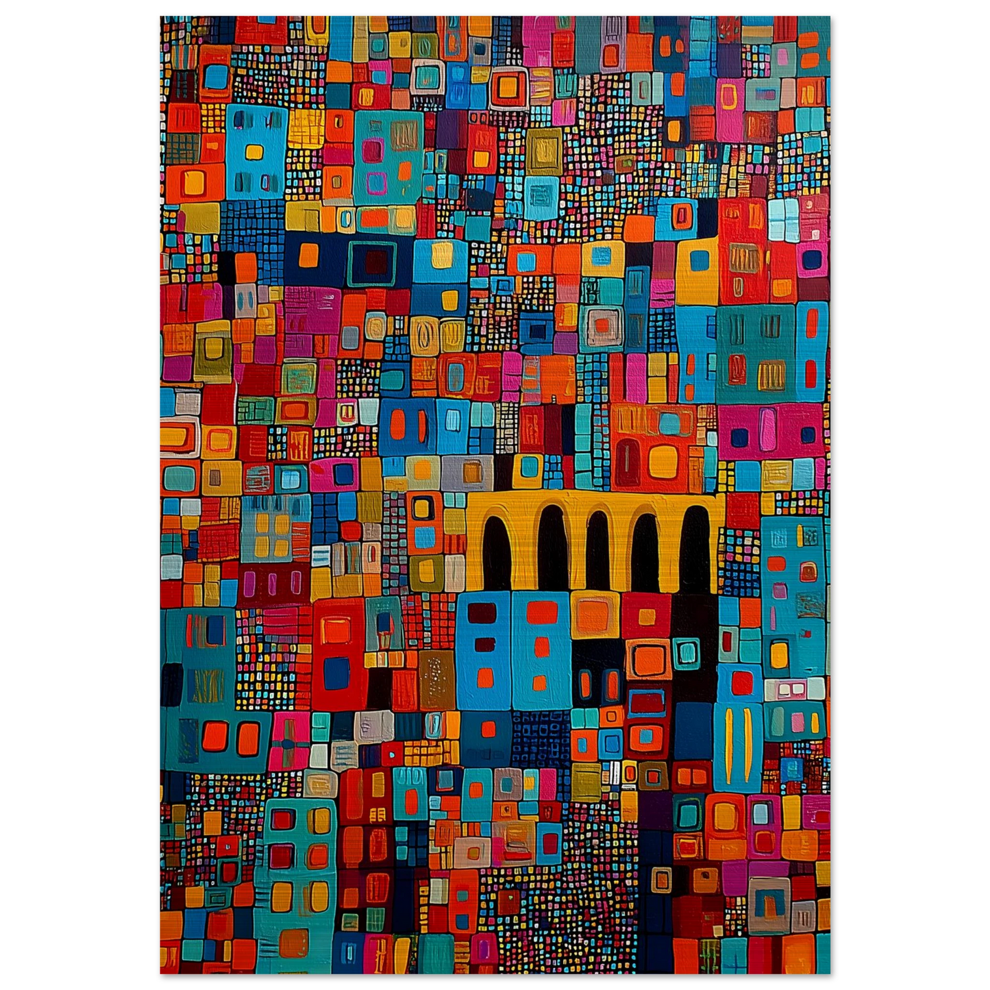Cité Mosaïque — tableau aluminium — art mural STNCL