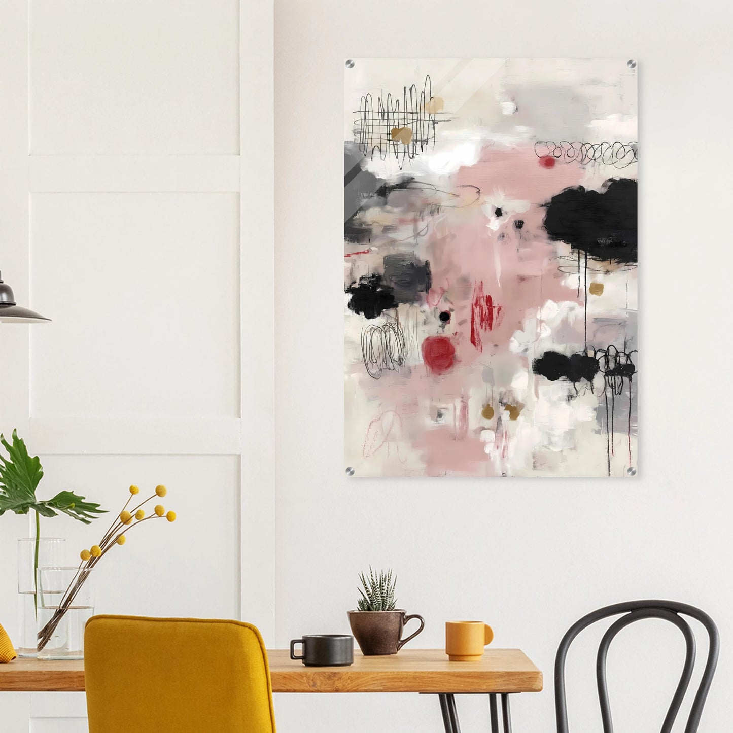 Murmure Poudré — tableau plexiglas — vue 8 — art mural STNCL