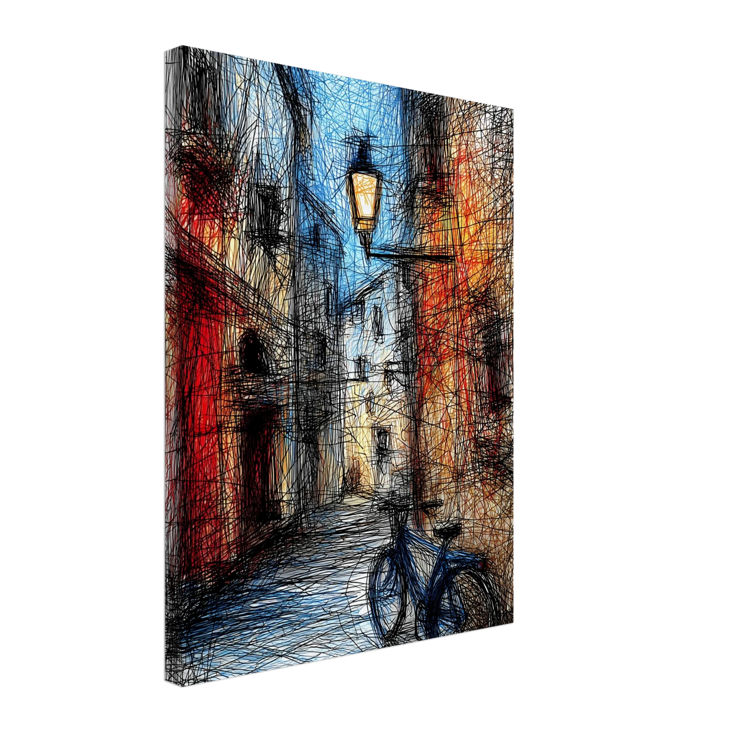 Ruelle à la Lanterne — tableau sur toile — vue 5 — art mural STNCL
