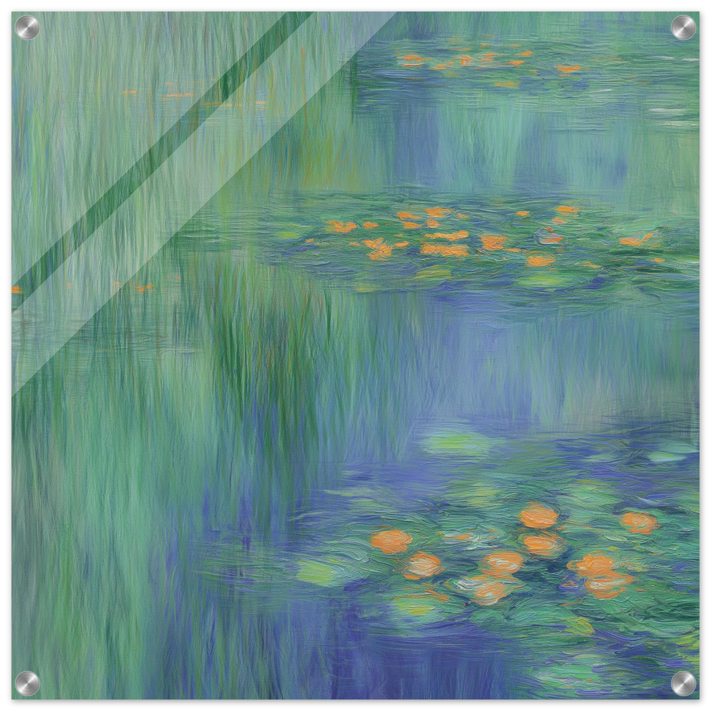 Murmures sous les Nénuphars — tableau plexiglas — art mural STNCL