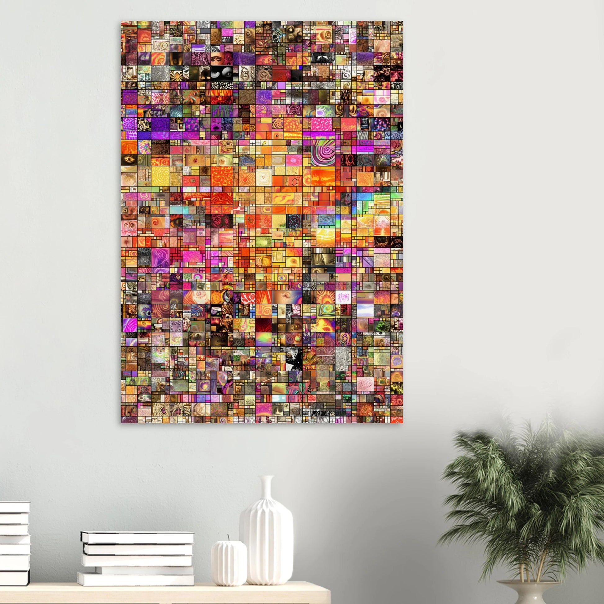 Mosaïque des Mille Mondes — affiche d'art — vue 6 — art mural STNCL