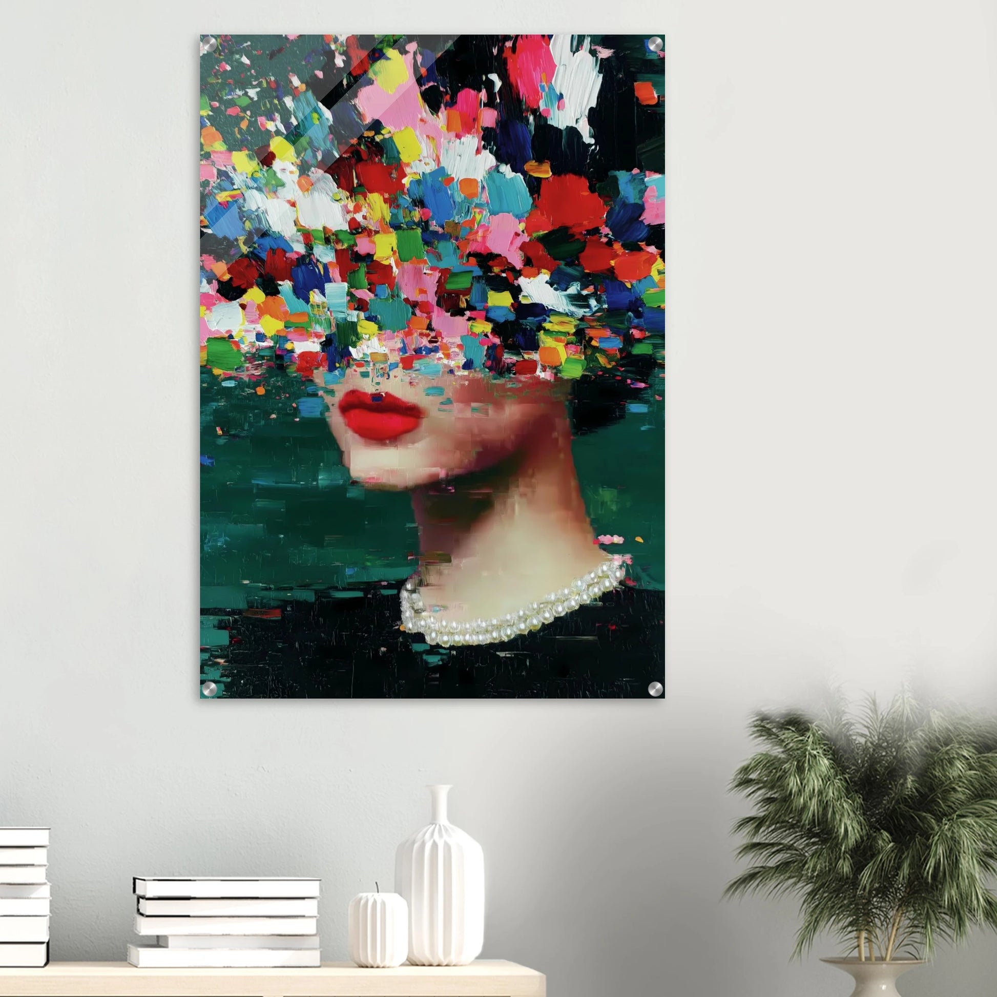 Sous les Fleurs — tableau plexiglas — vue 6 — art mural STNCL
