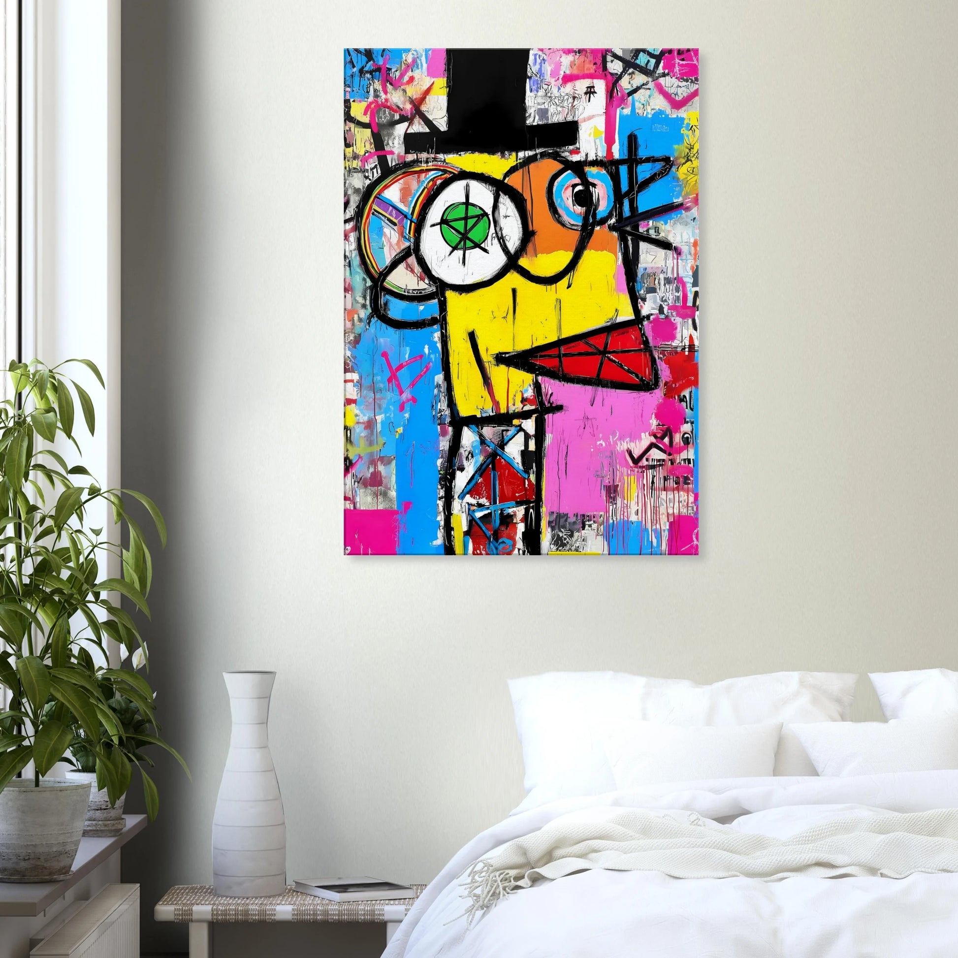 L'Homme au Chapeau Noir — tableau sur toile — vue 7 — art mural STNCL