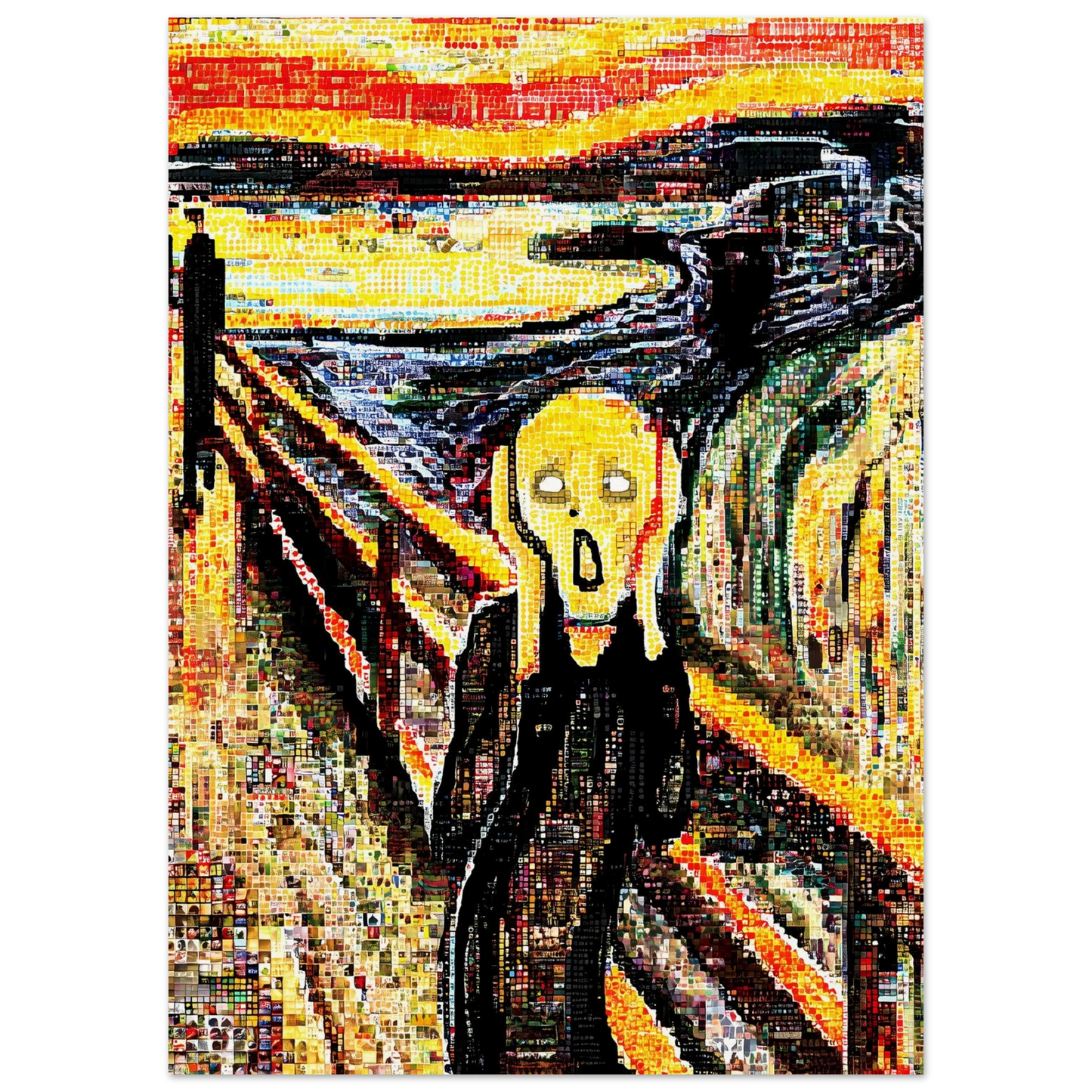 Le Cri en Mosaïque — affiche d'art — vue 5 — art mural STNCL