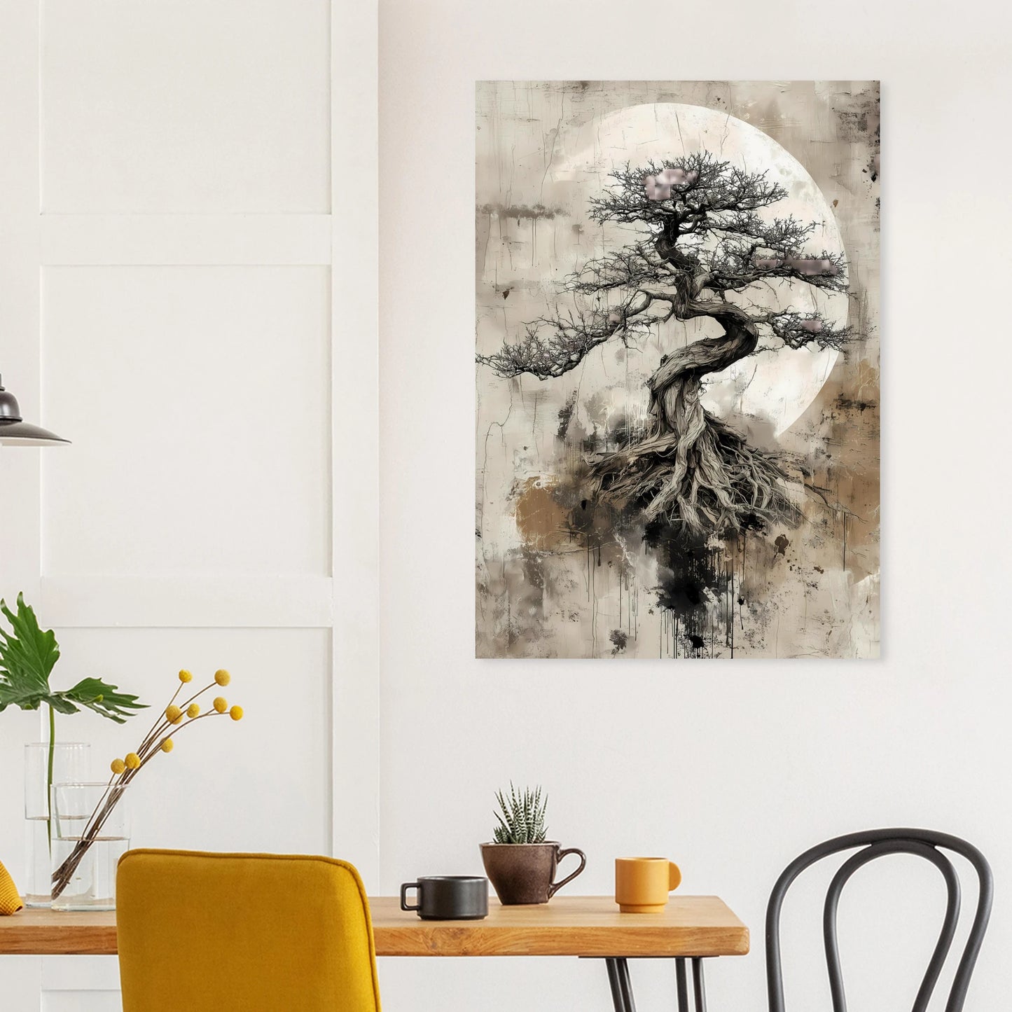 Bonsaï sous la Lune — affiche d'art — vue 8 — art mural STNCL
