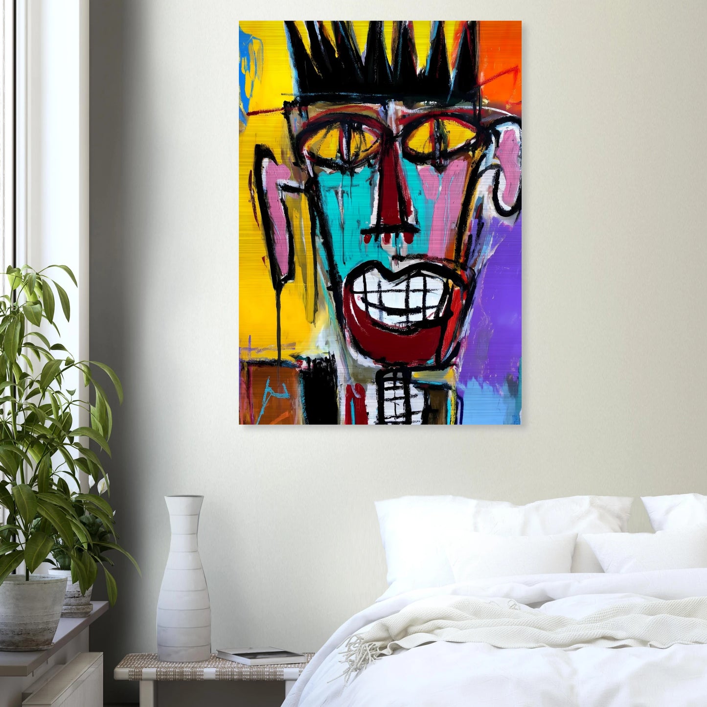 Sourire Carnassier — tableau aluminium — vue 7 — art mural STNCL