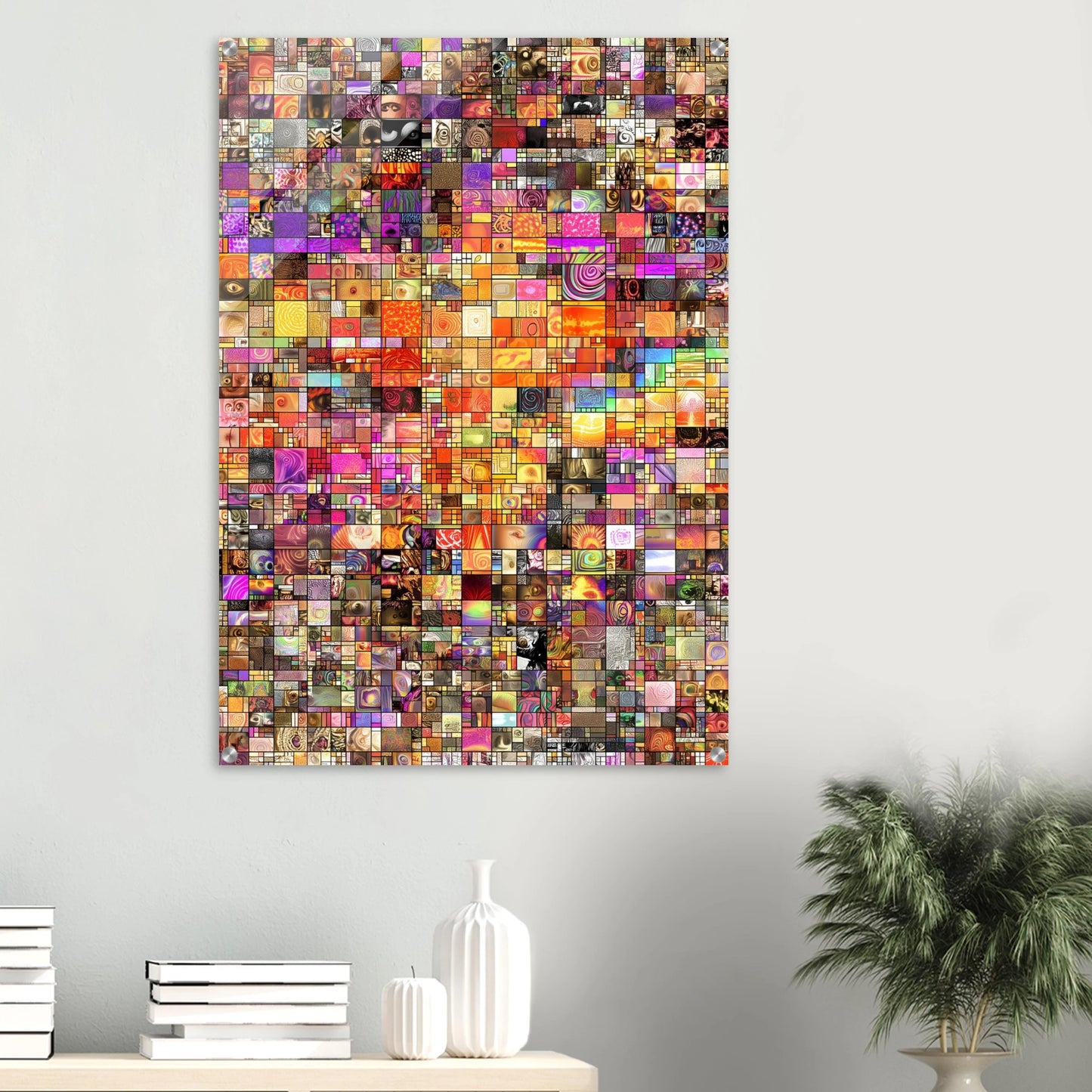 Mosaïque des Mille Mondes — tableau plexiglas — vue 6 — art mural STNCL