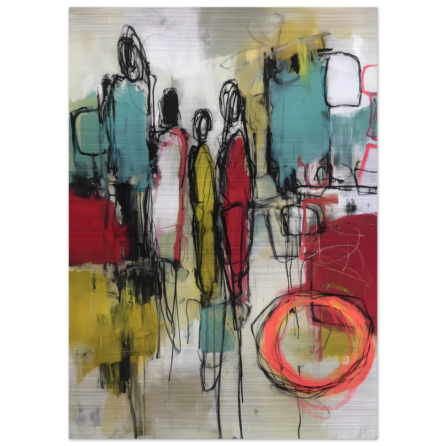 Sédiments d'un Été Brûlé — tableau aluminium — vue 4 — art mural STNCL