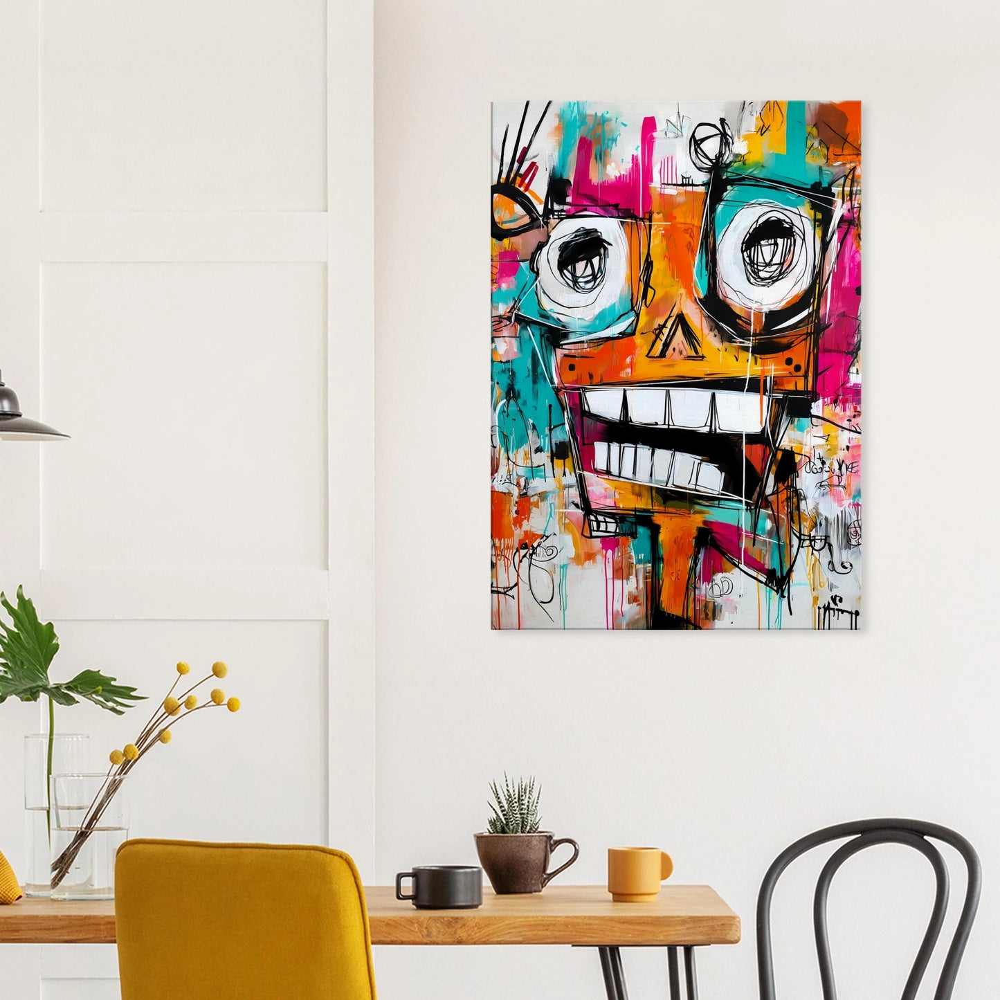 Face à Grands Yeux — tableau sur toile — vue 8 — art mural STNCL