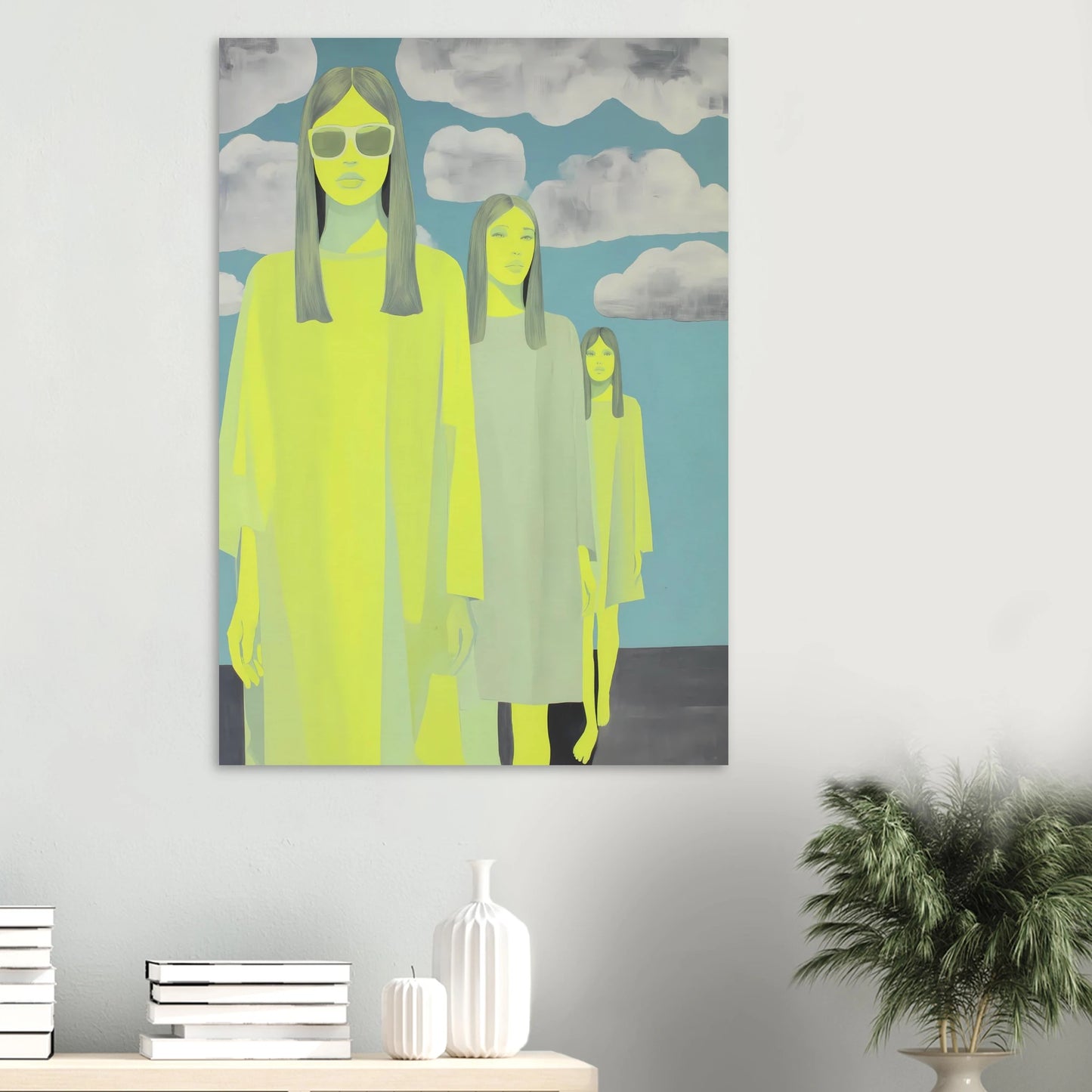Les Trois Silhouettes — affiche d'art — vue 6 — art mural STNCL