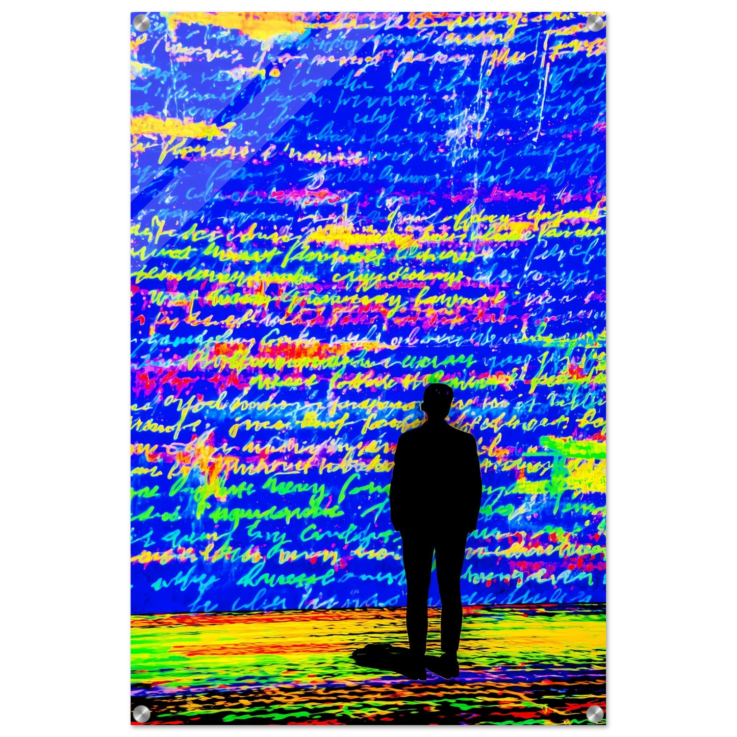 Le Mur Écrit — tableau plexiglas — vue 5 — art mural STNCL