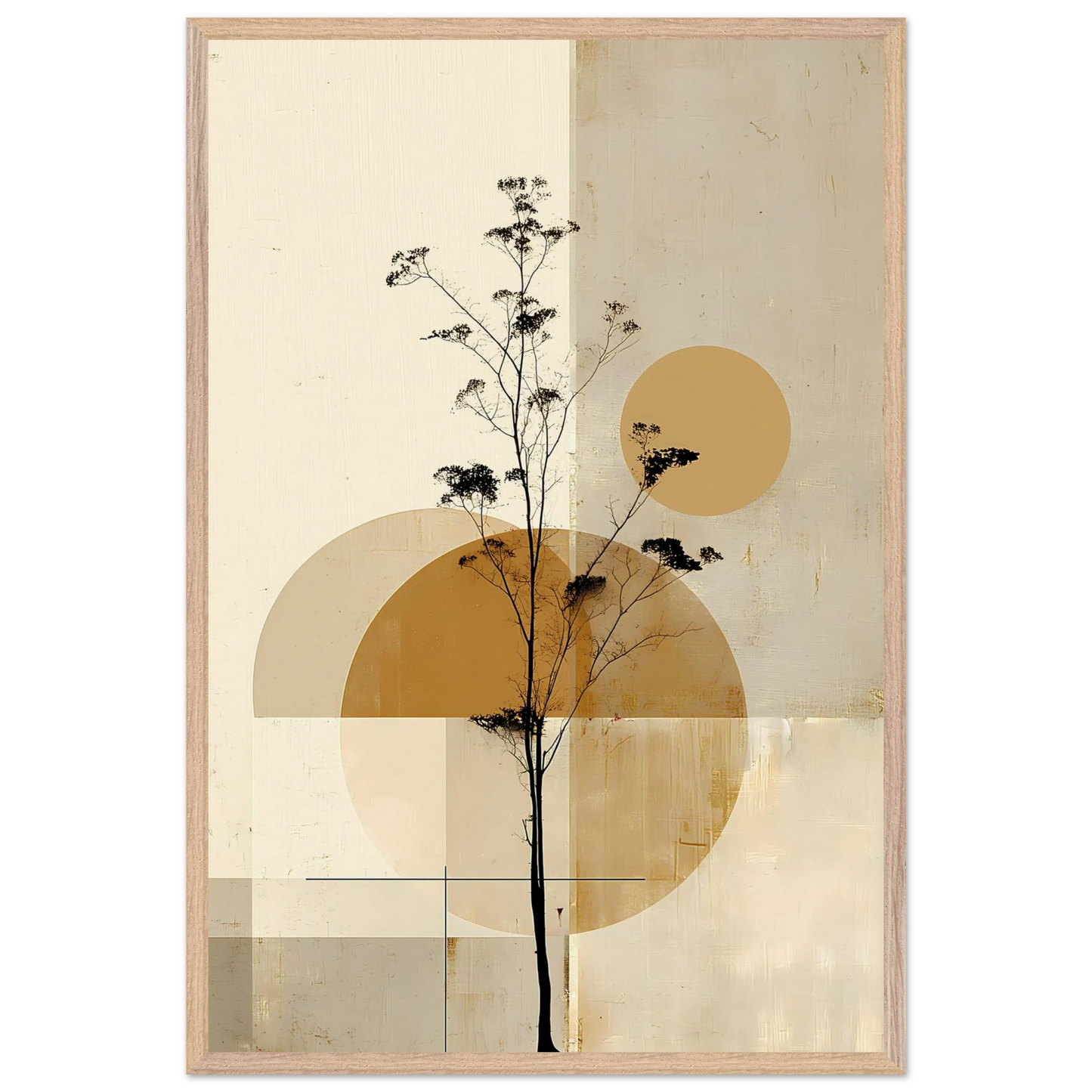 Silhouette au Clair de Lune — tableau encadré bois — vue 14 — art mural STNCL
