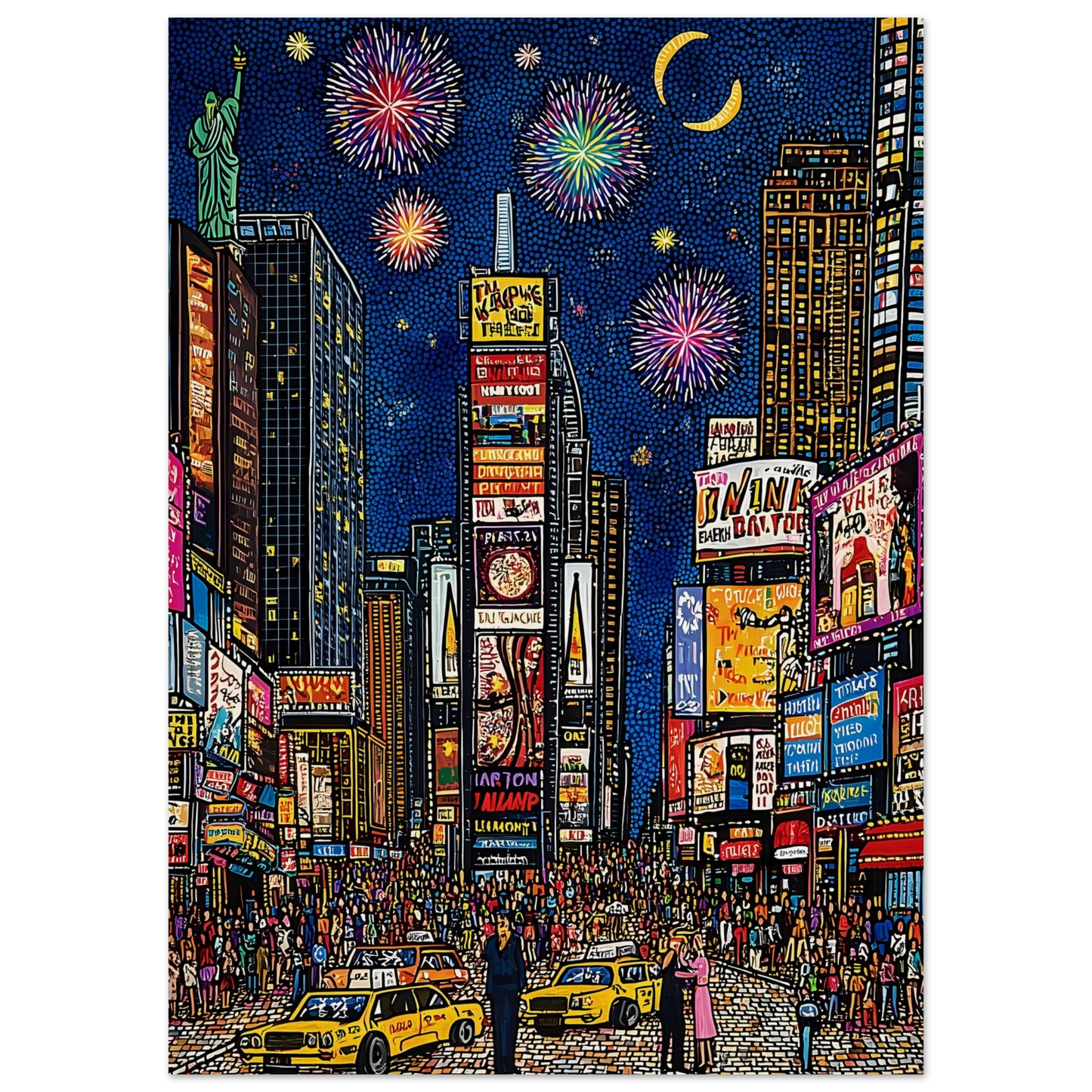 New York en Fête — affiche d'art — vue 5 — art mural STNCL