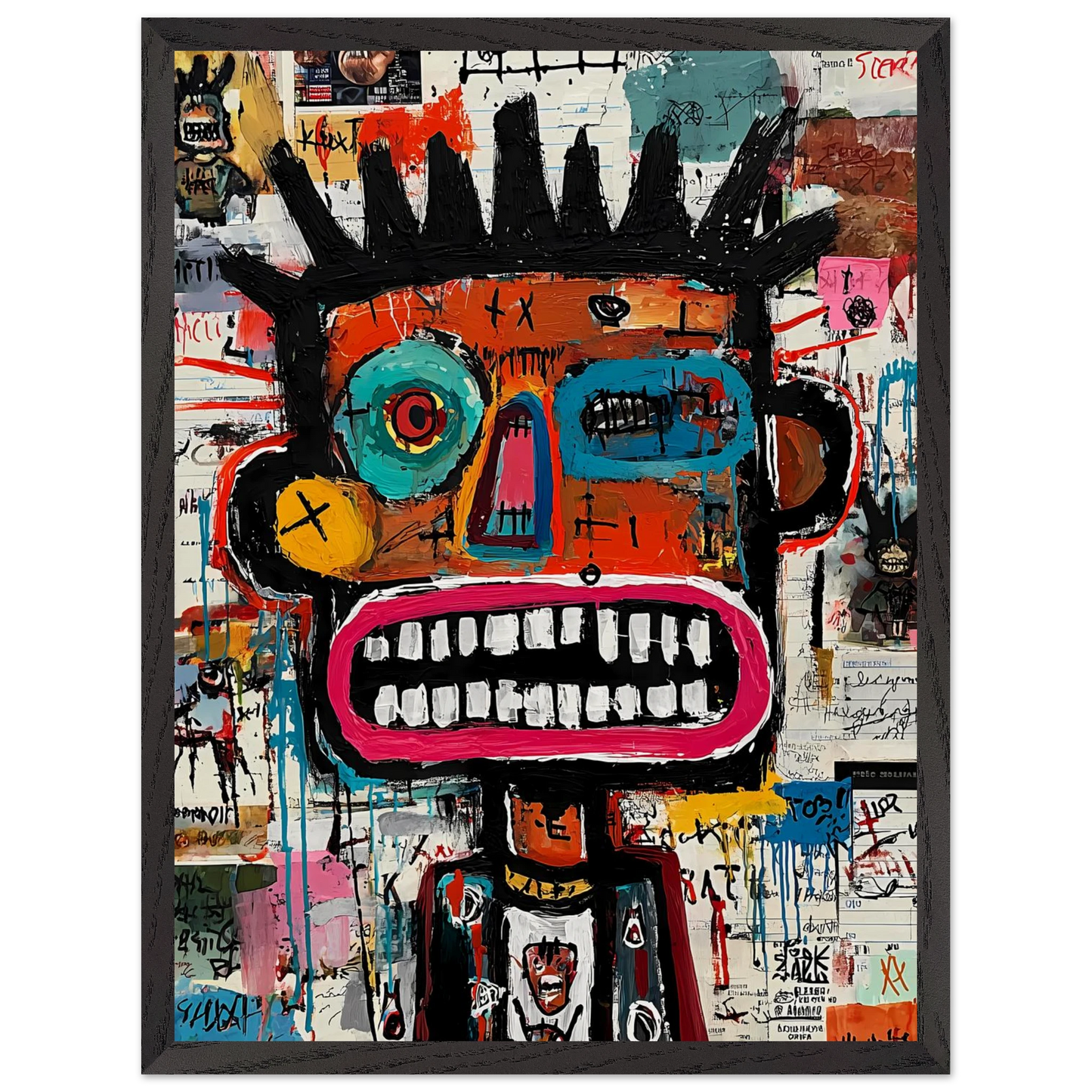 Roi de Papier — tableau encadre bois — vue 15 — art mural STNCL