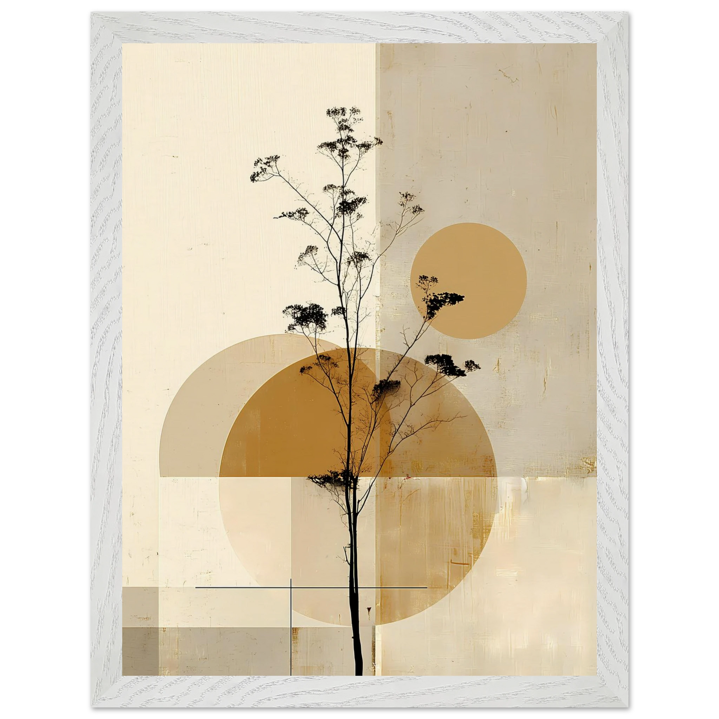 Silhouette au Clair de Lune — tableau encadré bois — vue 9 — art mural STNCL