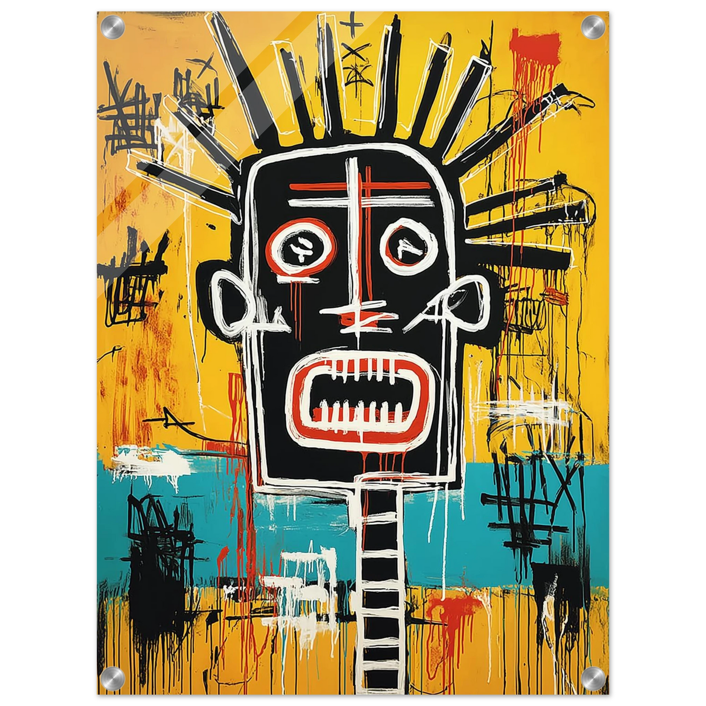 Tête Solaire — tableau plexiglas — vue 4 — art mural STNCL