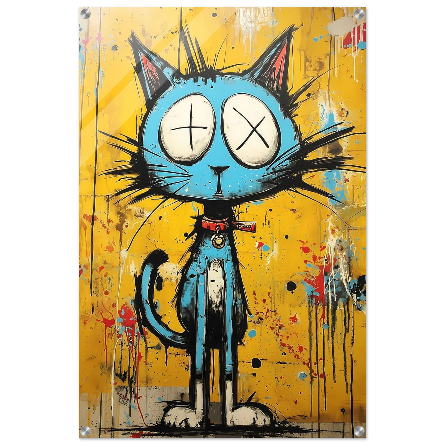 Matou des Murs — tableau plexiglas — vue 5 — art mural STNCL