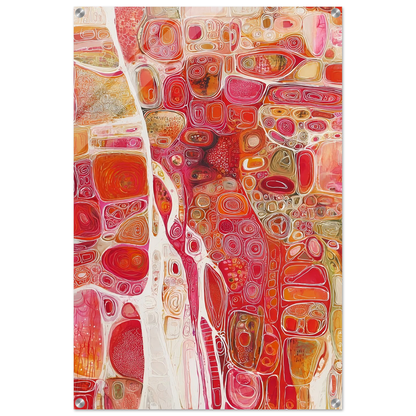 Cellules — tableau plexiglas — vue 5 — art mural STNCL